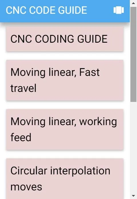 CNC CODE GUIDE Fanuc | Indus Appstore | Screenshot