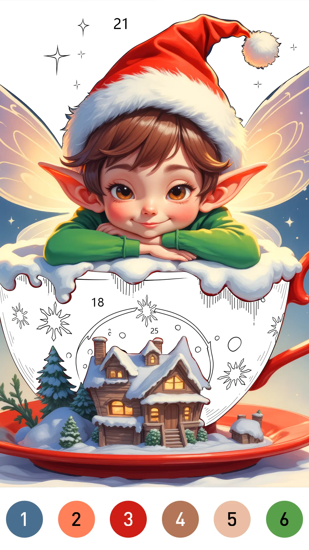Fairytale Color by number game | Indus Appstore | Screenshot