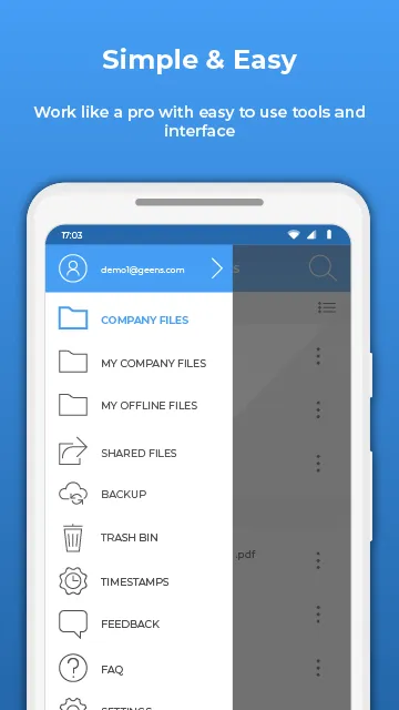 Geens - encrypted data storage | Indus Appstore | Screenshot