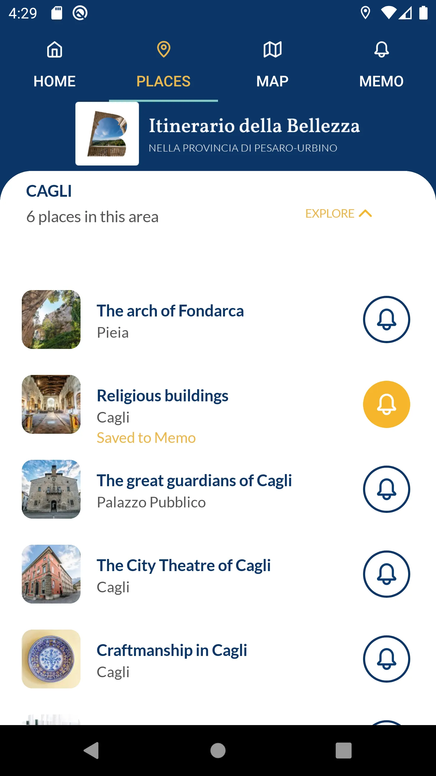 Itinerario della Bellezza | Indus Appstore | Screenshot