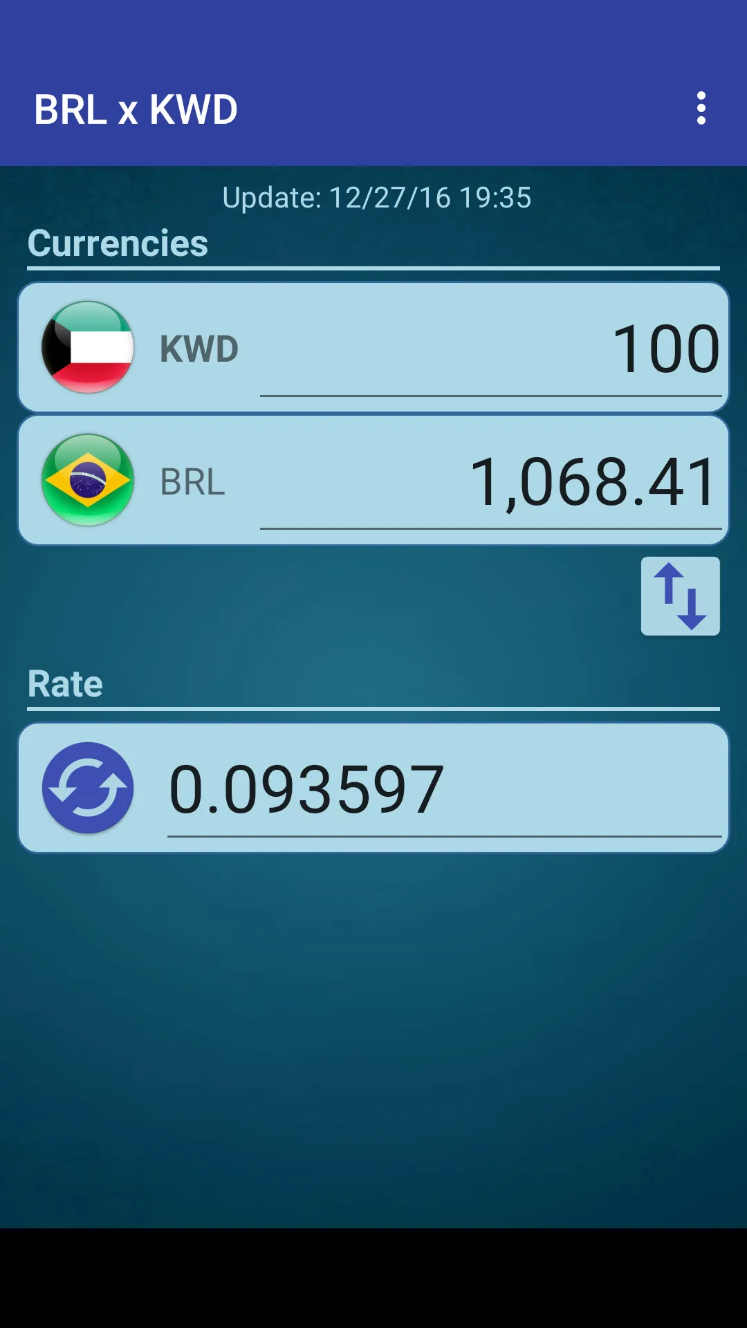 Brazil Real x Kuwaiti Dinar | Indus Appstore | Screenshot