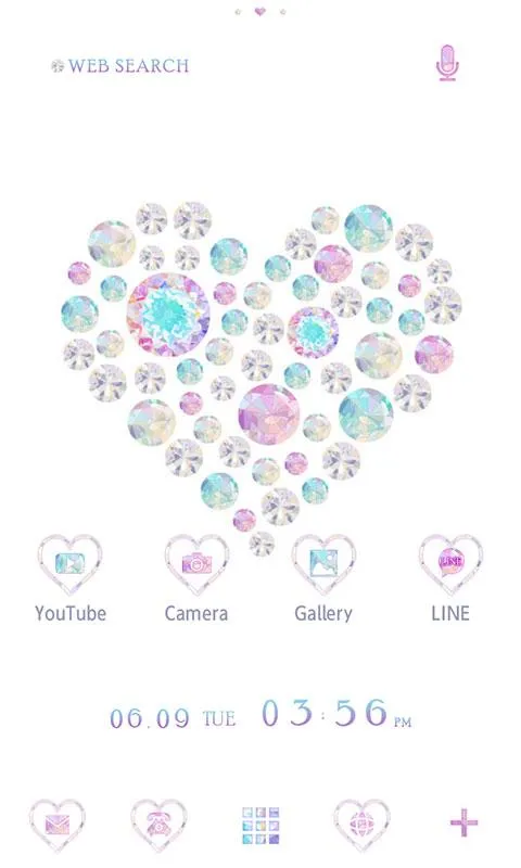 Beautiful Theme-Jewel Heart- | Indus Appstore | Screenshot