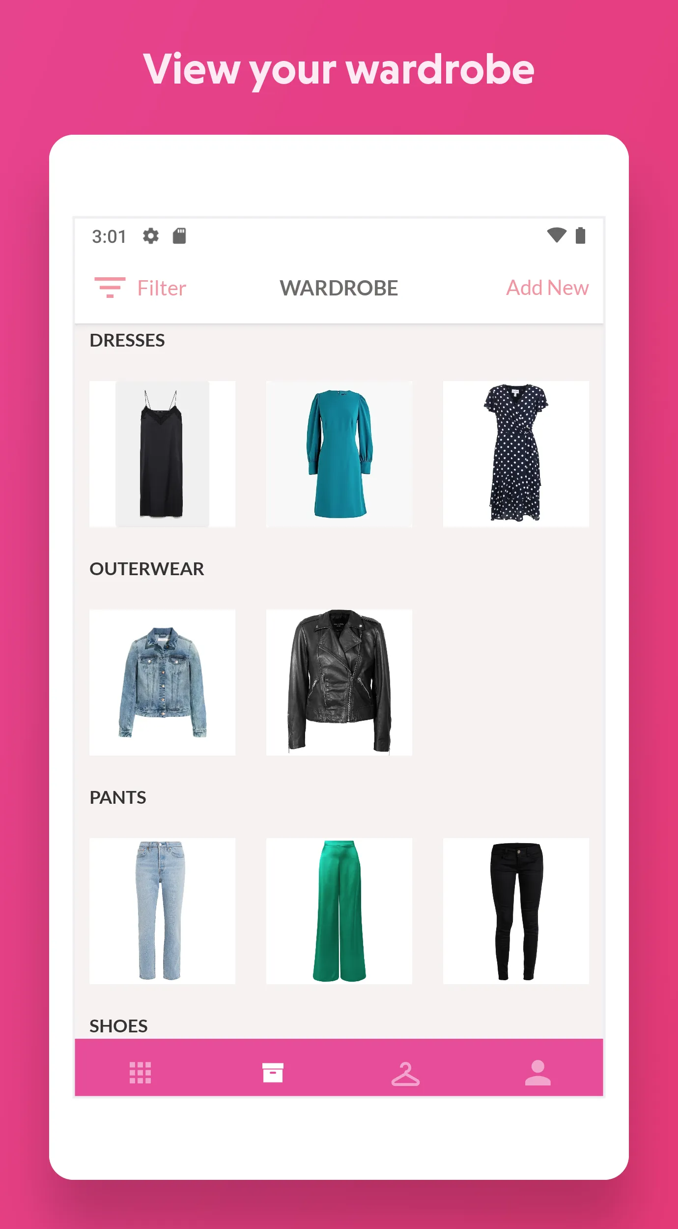 The 'drobe - Outfit Planner | Indus Appstore | Screenshot