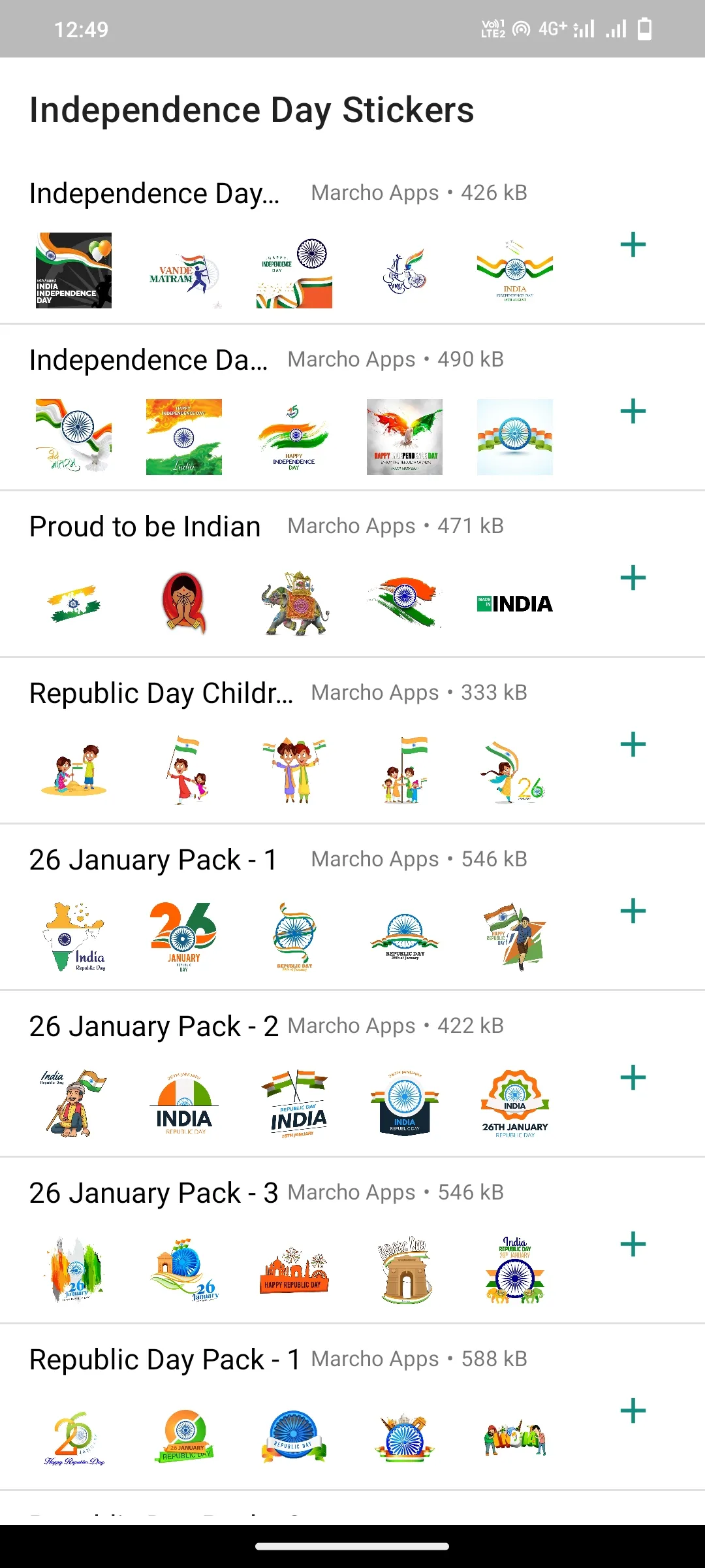 Independence Day Stickers App | Indus Appstore | Screenshot