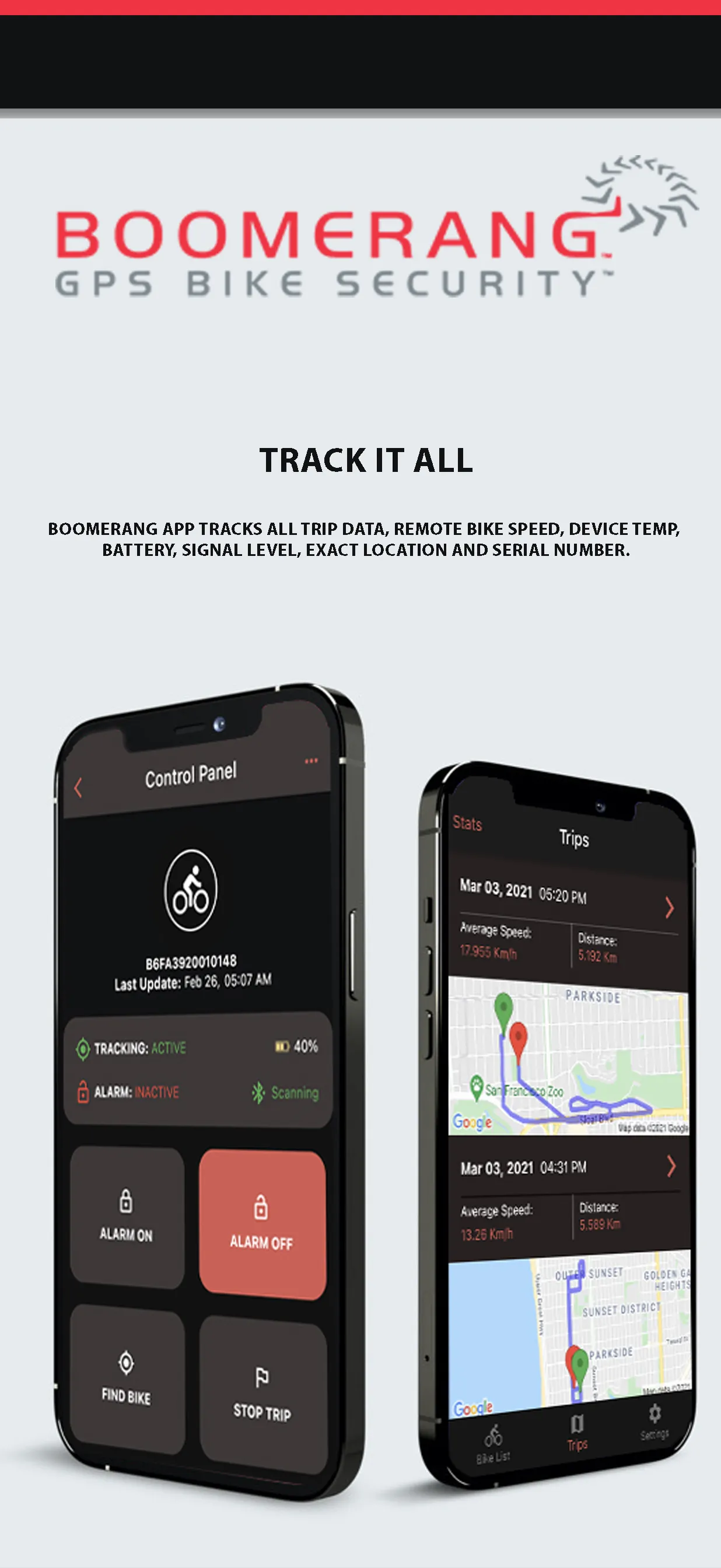 Boomerang GPS Bike Anti-Theft | Indus Appstore | Screenshot