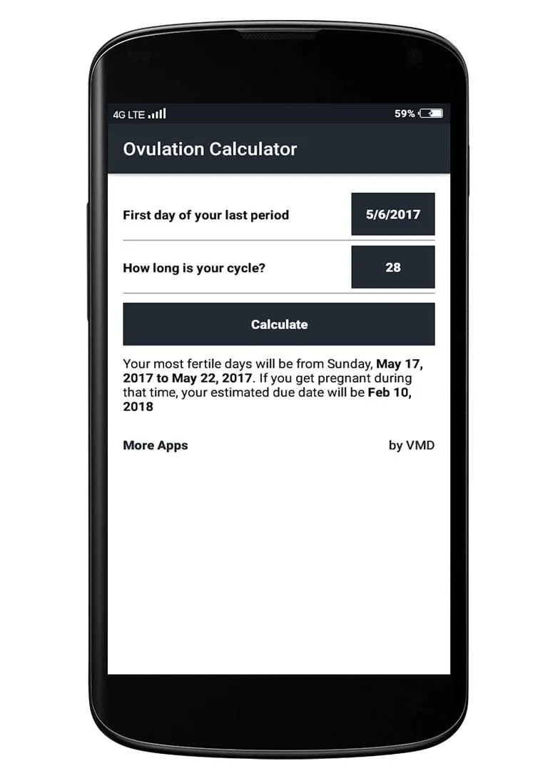 Ovulation Calculator | Indus Appstore | Screenshot