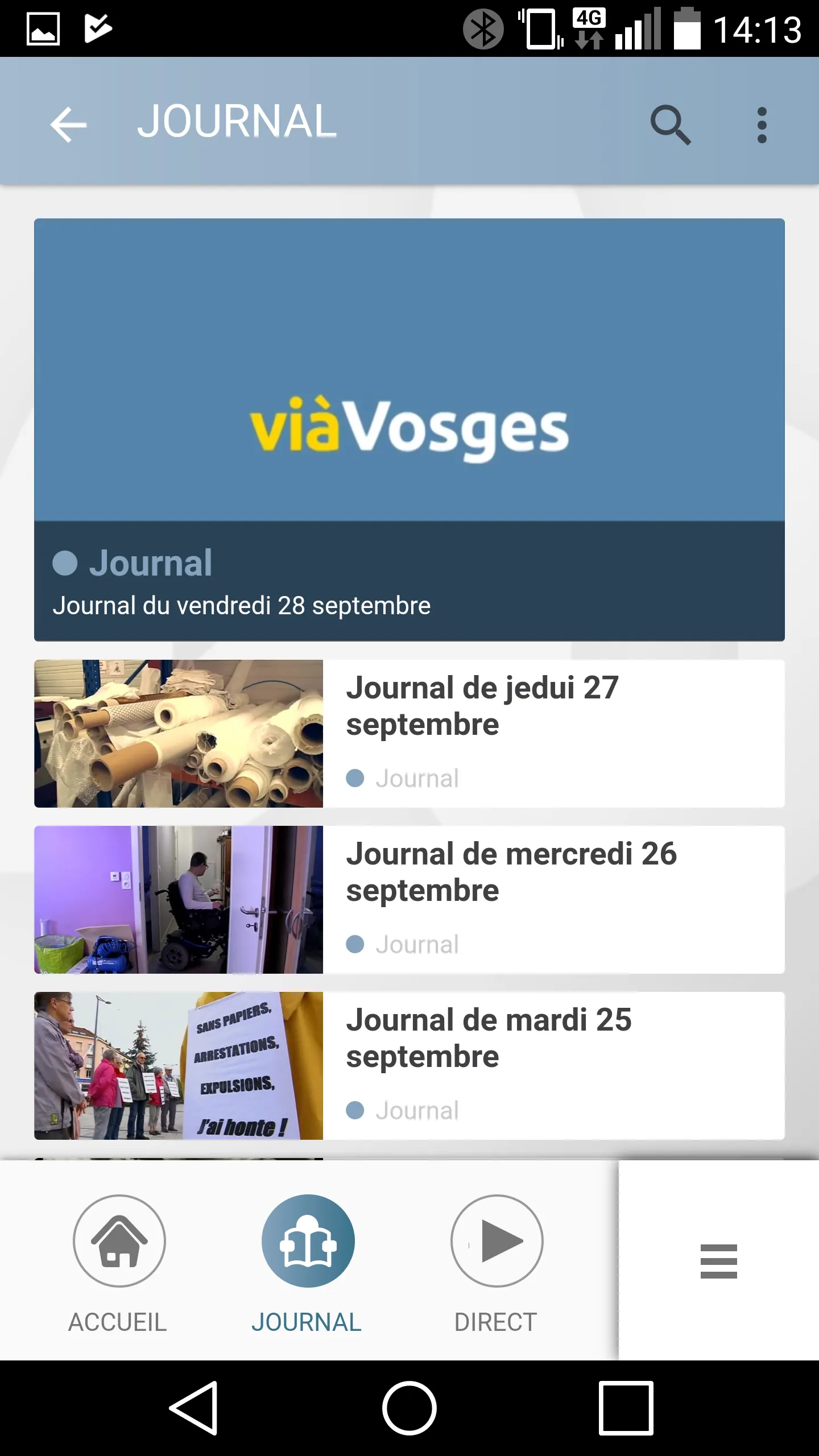 Vosges TV | Indus Appstore | Screenshot