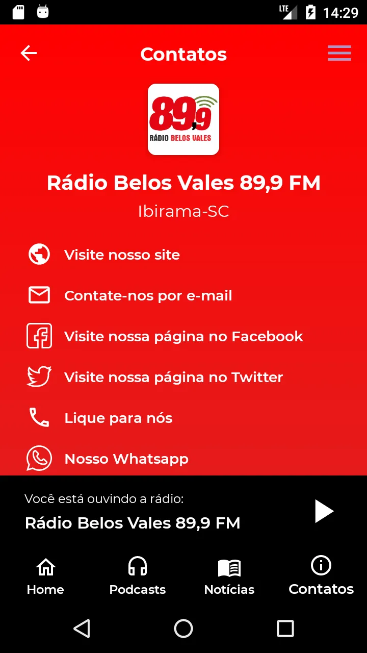 Rádio Belos Vales 89,9 FM | Indus Appstore | Screenshot