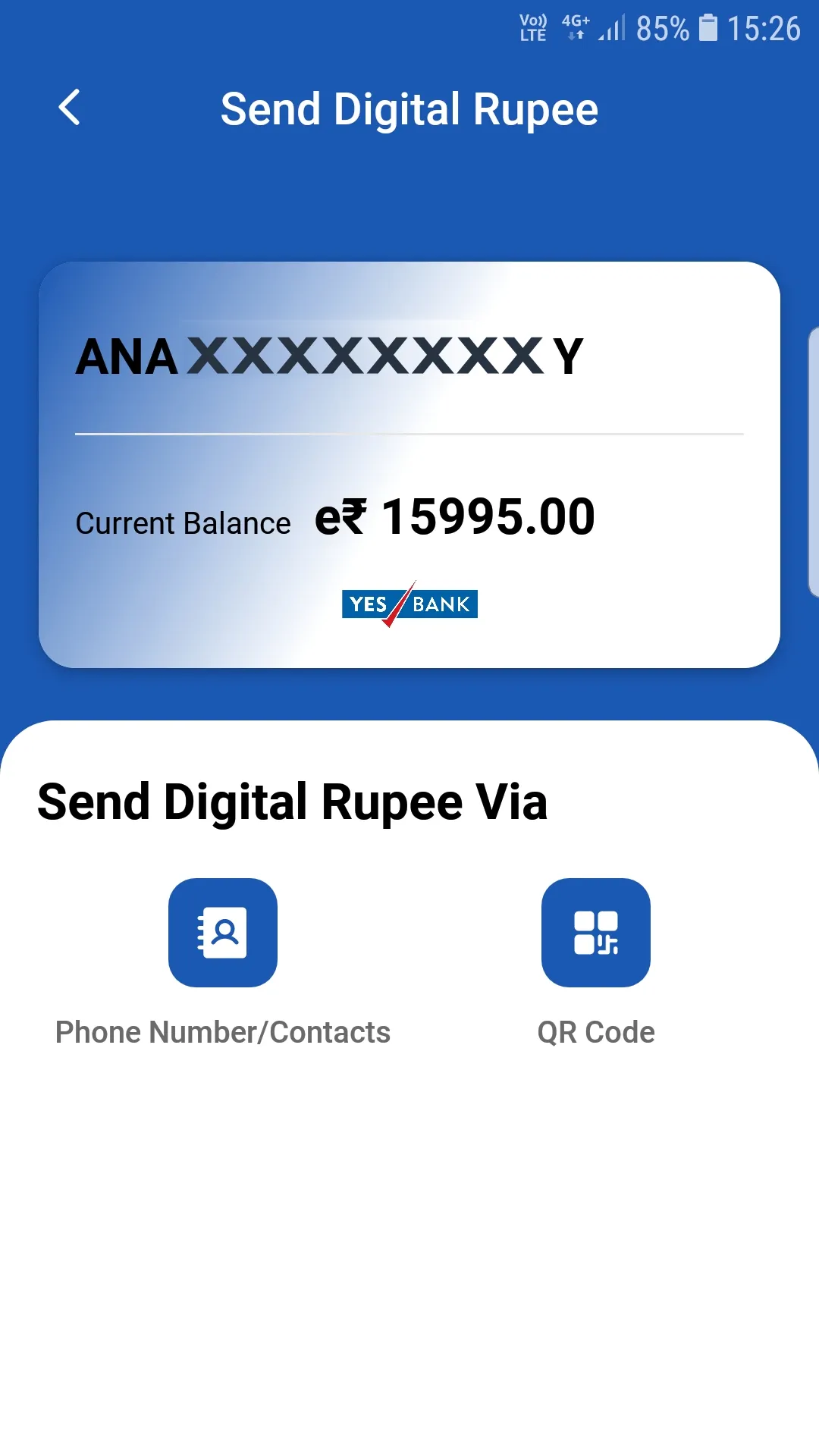 YES BANK Digital Rupee | Indus Appstore | Screenshot