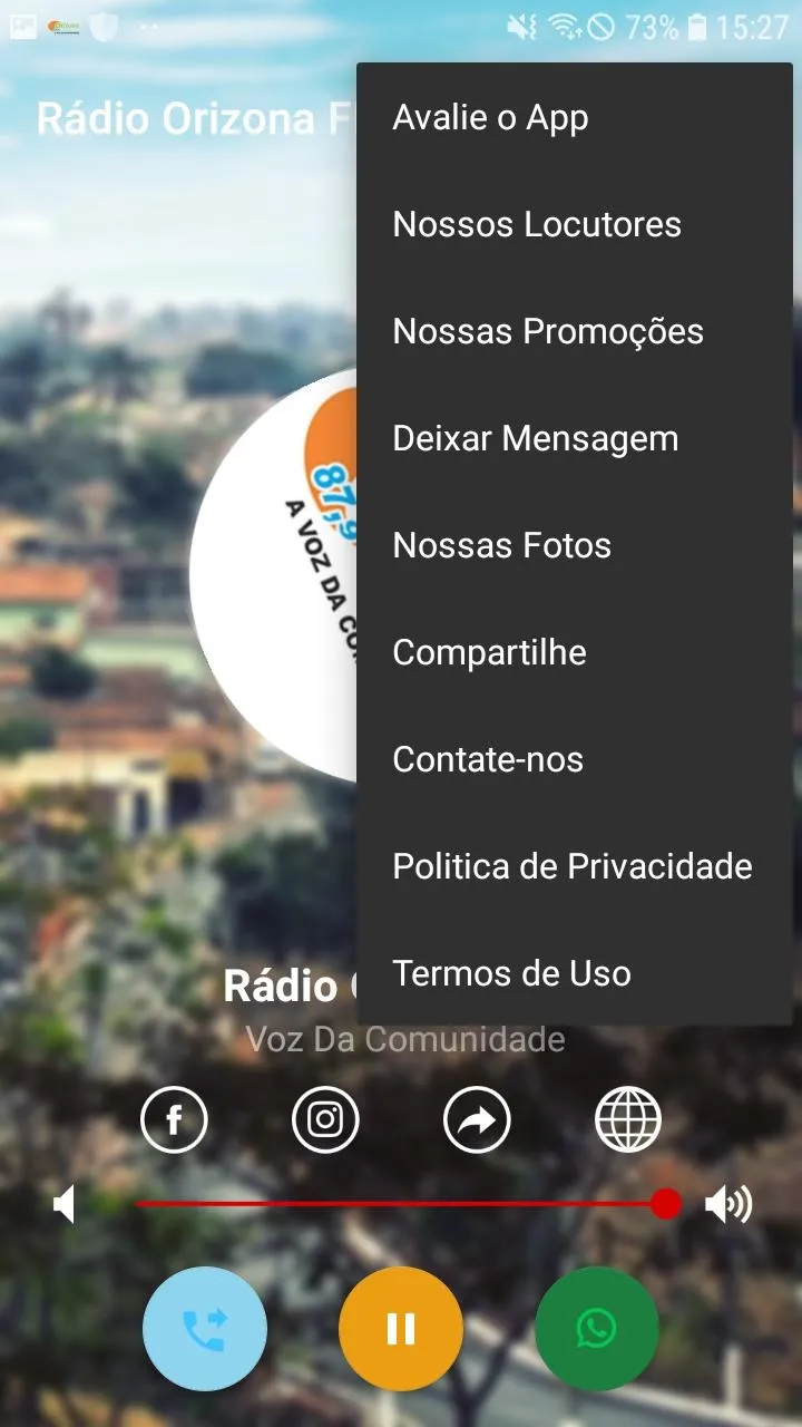 Rádio Orizona FM | Indus Appstore | Screenshot