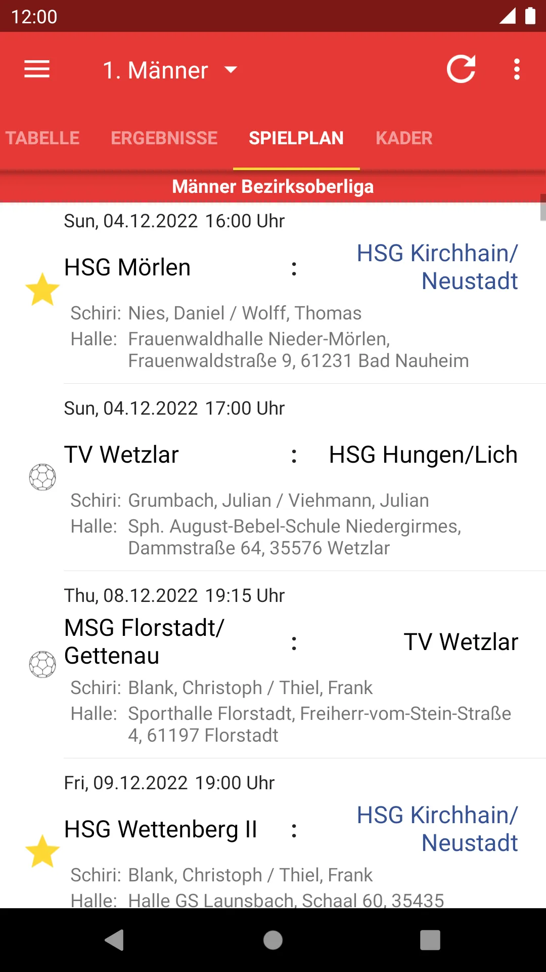 HSG Kirchhain/Neustadt | Indus Appstore | Screenshot