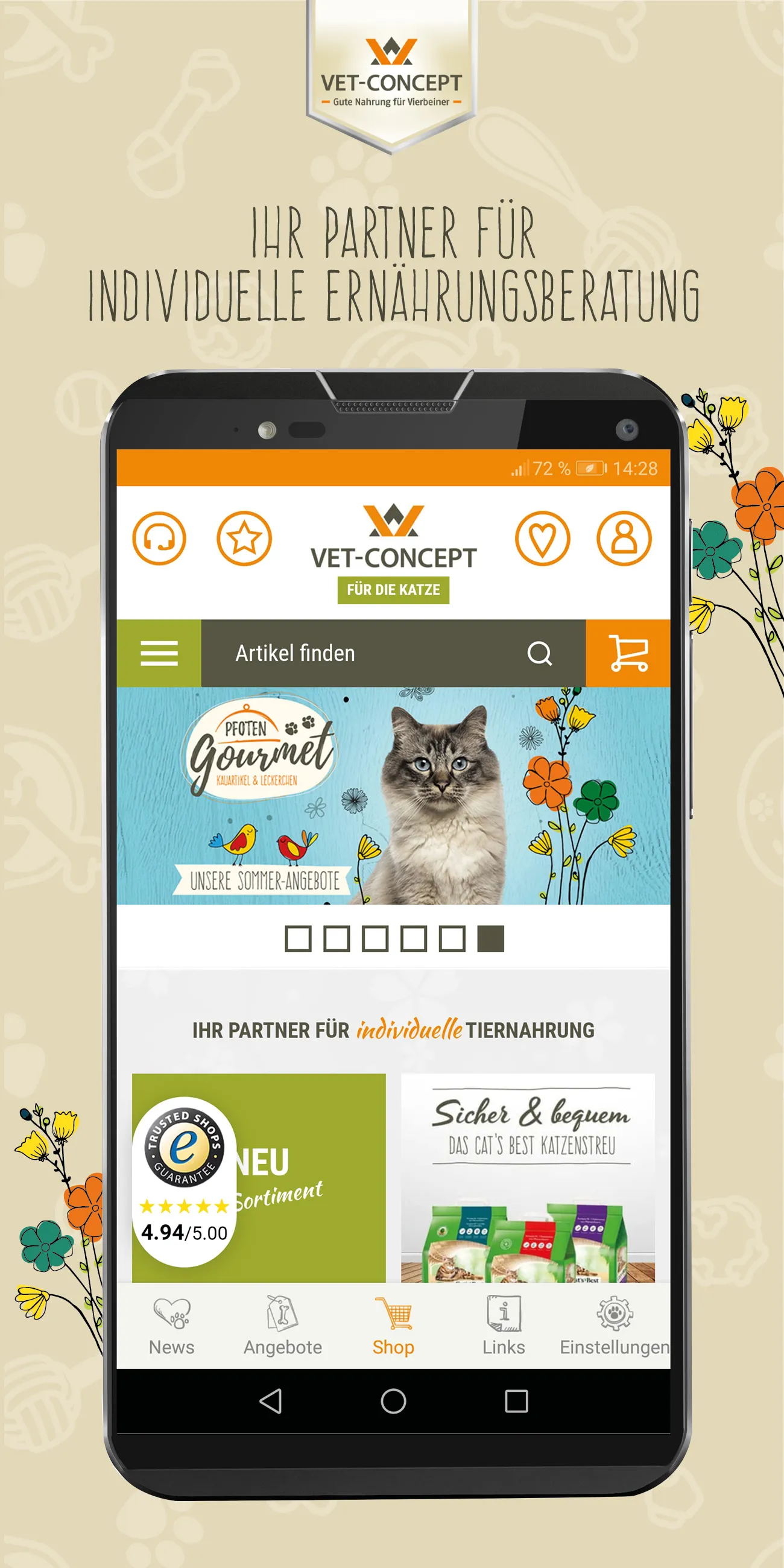 Vet-Concept Tiernahrung | Indus Appstore | Screenshot