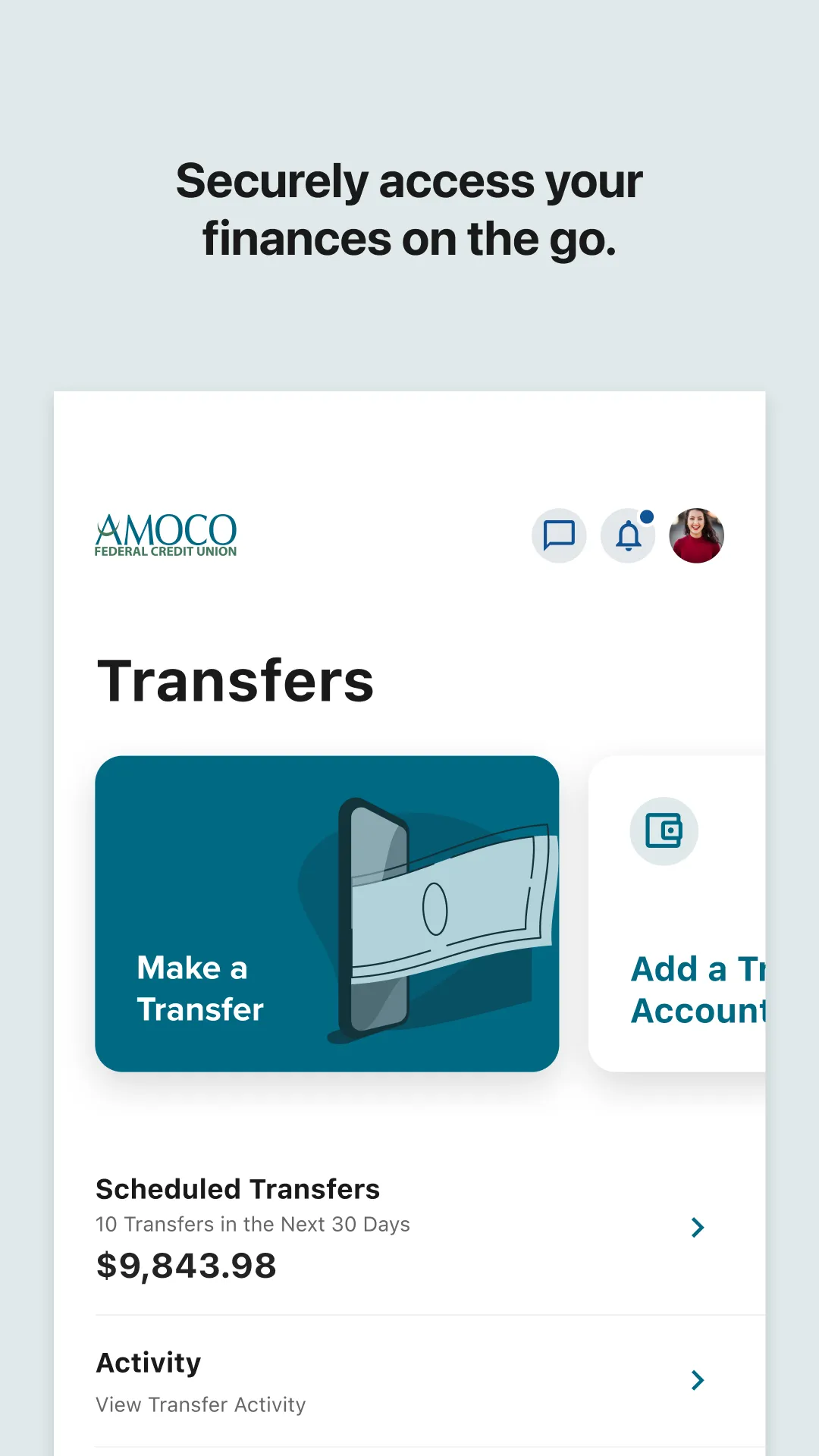 AMOCO FCU Mobile | Indus Appstore | Screenshot