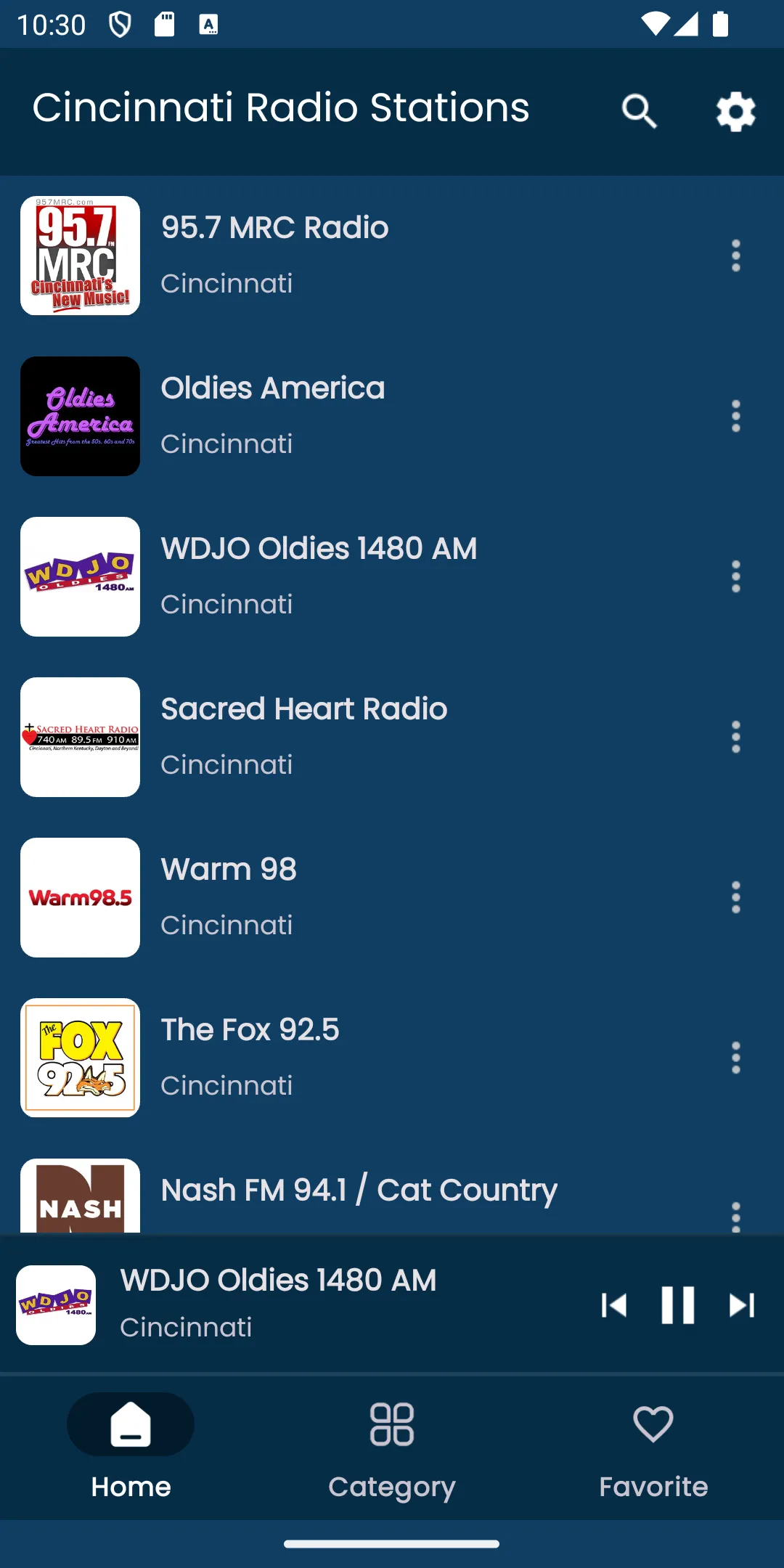 Radios from Cincinnati - Ohio | Indus Appstore | Screenshot