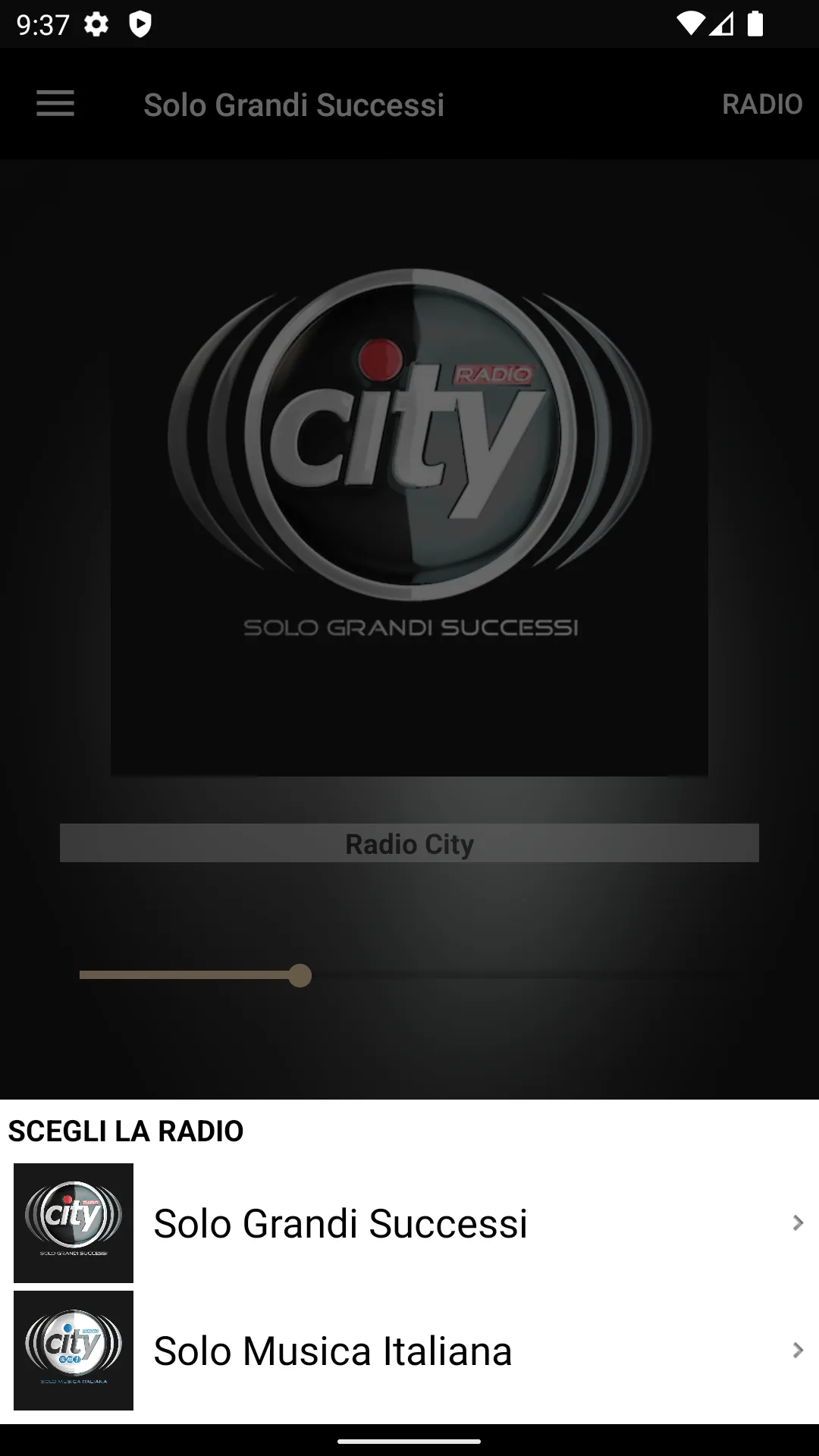 radiocity.it | Indus Appstore | Screenshot