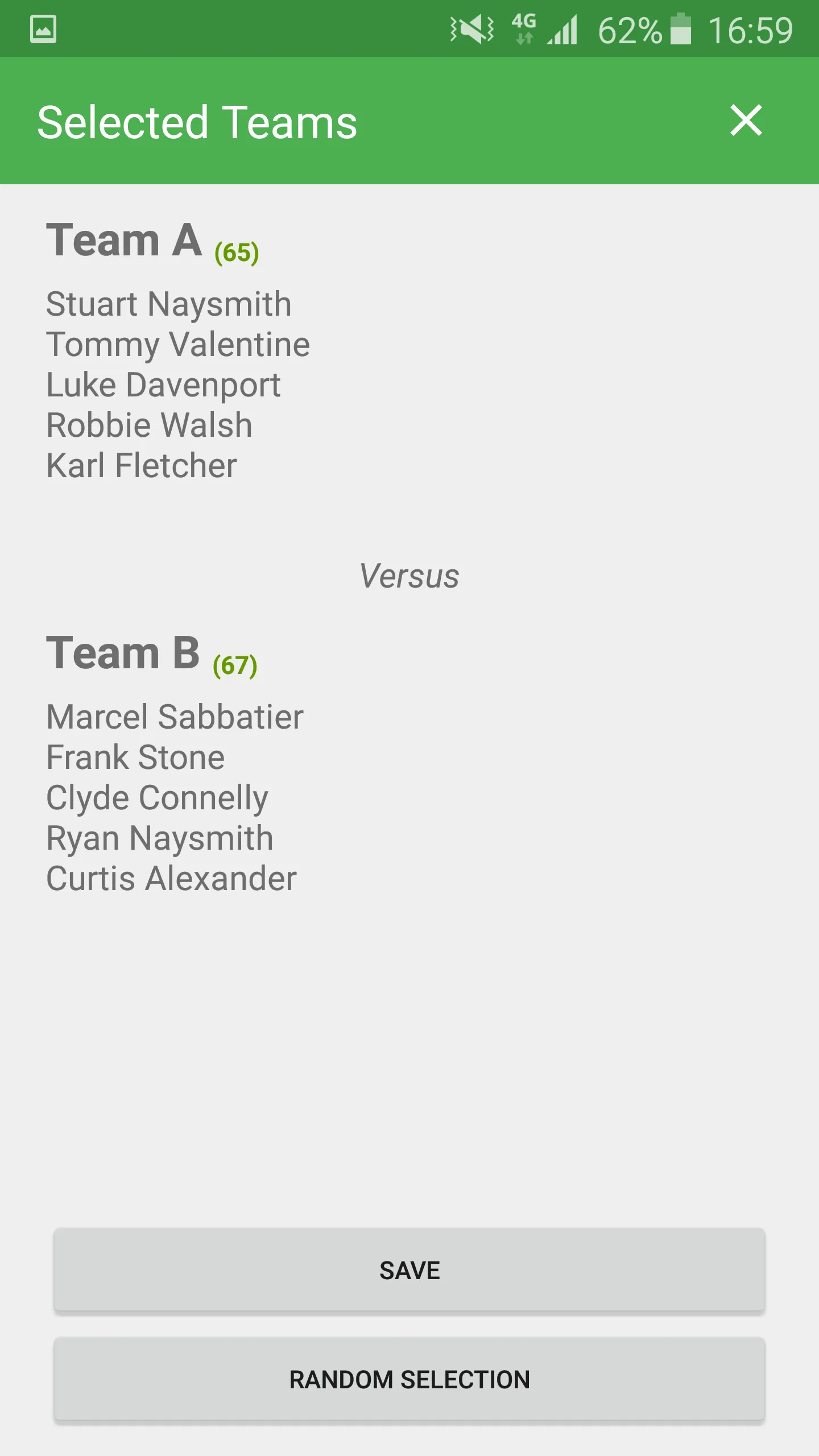 Team Picker | Indus Appstore | Screenshot