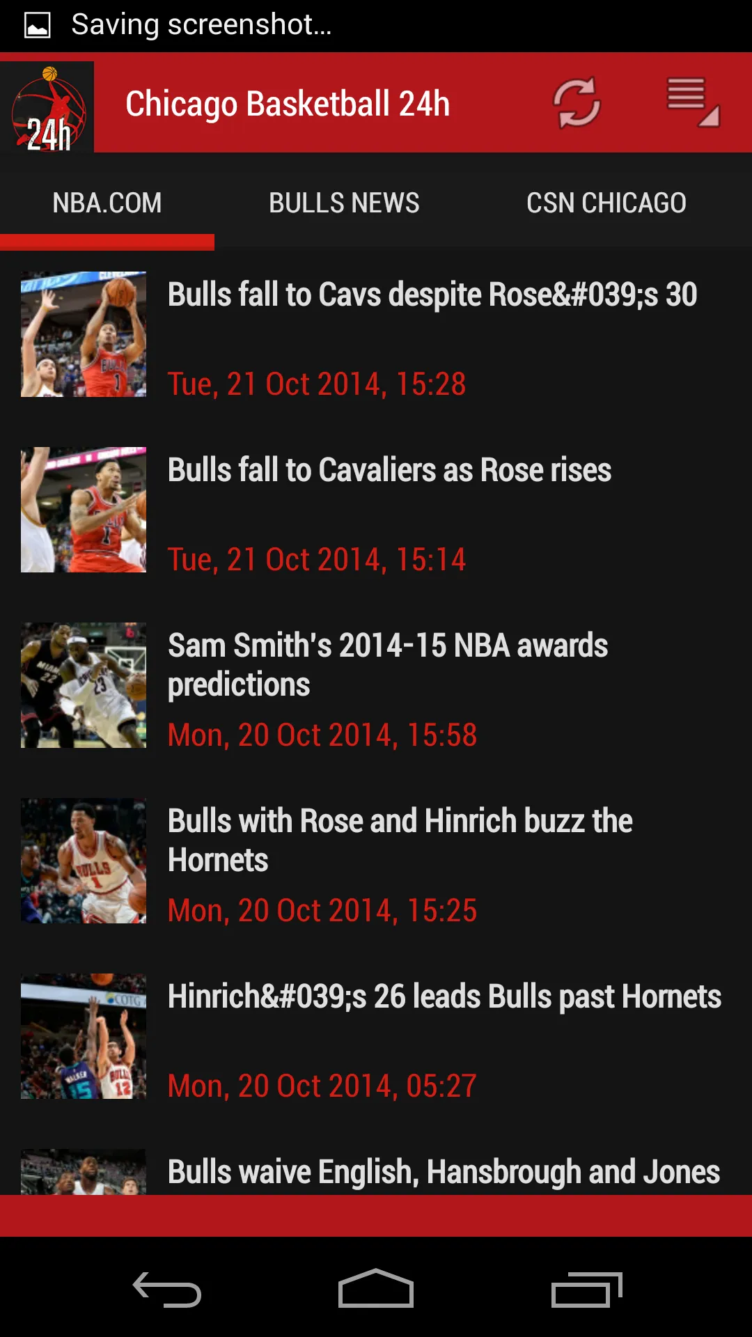 Chicago Basketball 24h | Indus Appstore | Screenshot