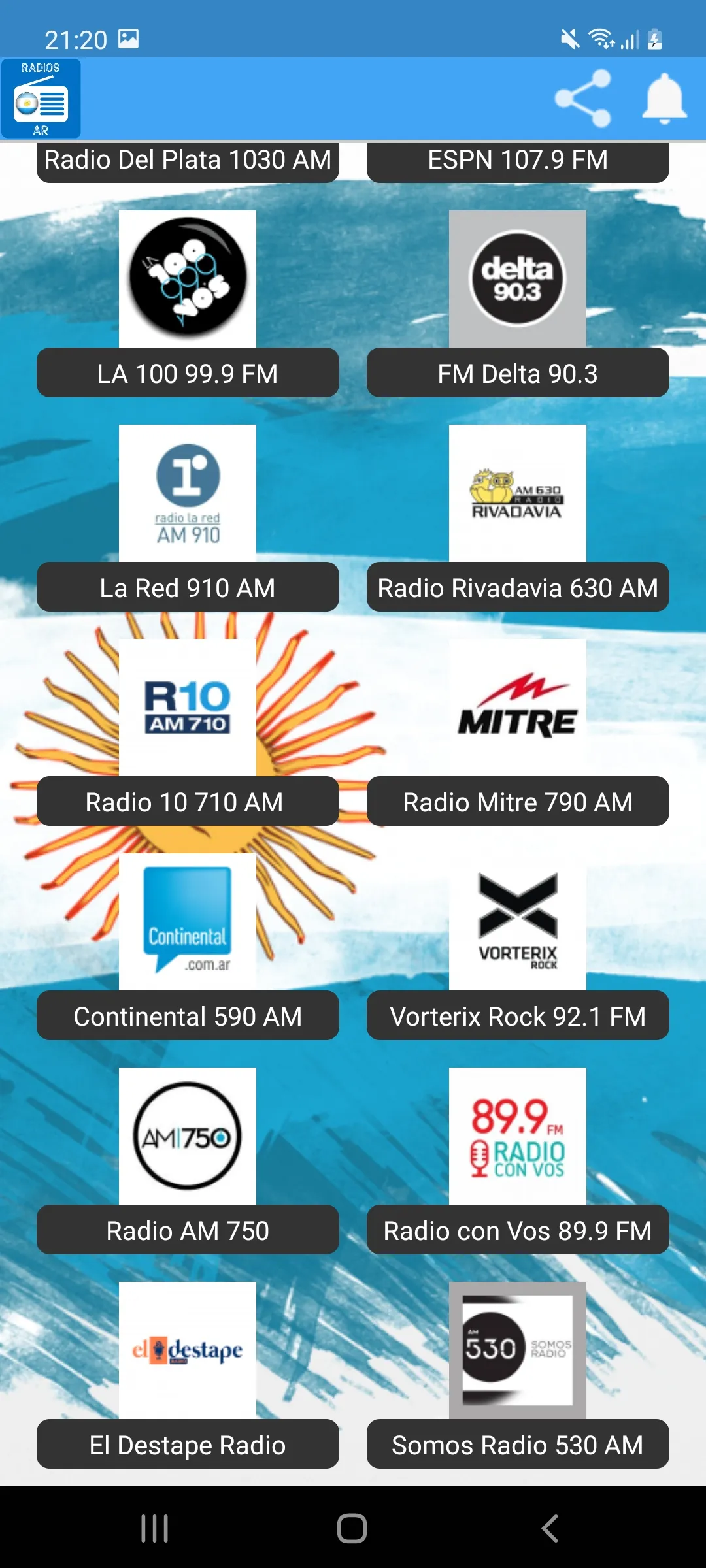 Radio de Argentina FM AM | Indus Appstore | Screenshot