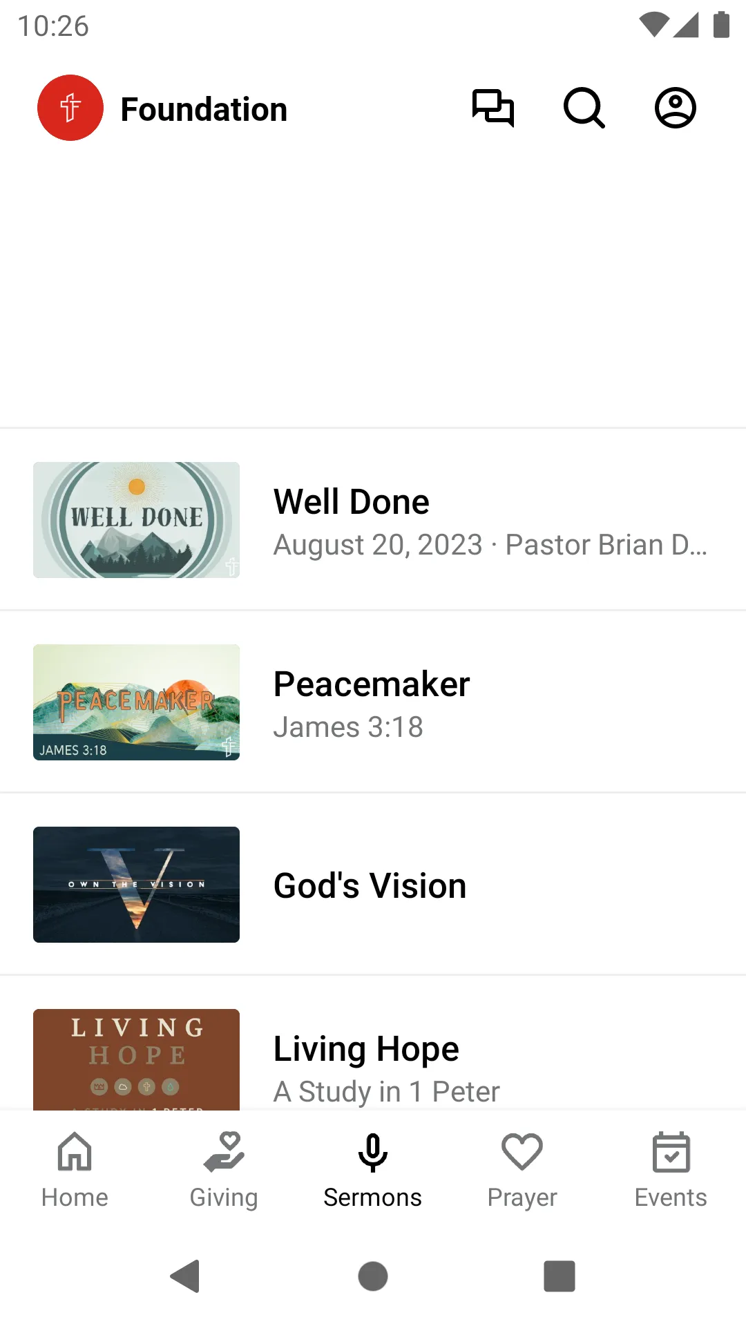 Foundation Bible Church | Indus Appstore | Screenshot