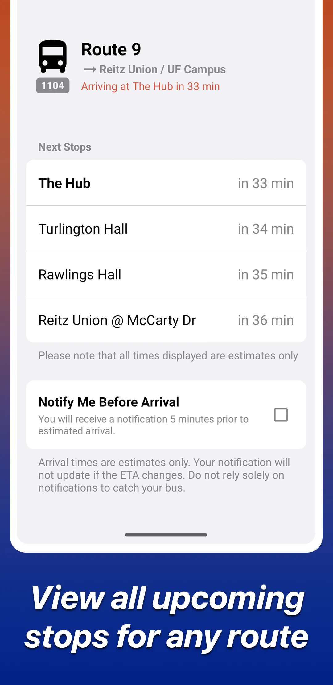 NaviGator for Gainesville RTS | Indus Appstore | Screenshot