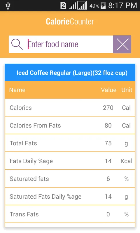 Calorie Counter-Food & Fitness | Indus Appstore | Screenshot