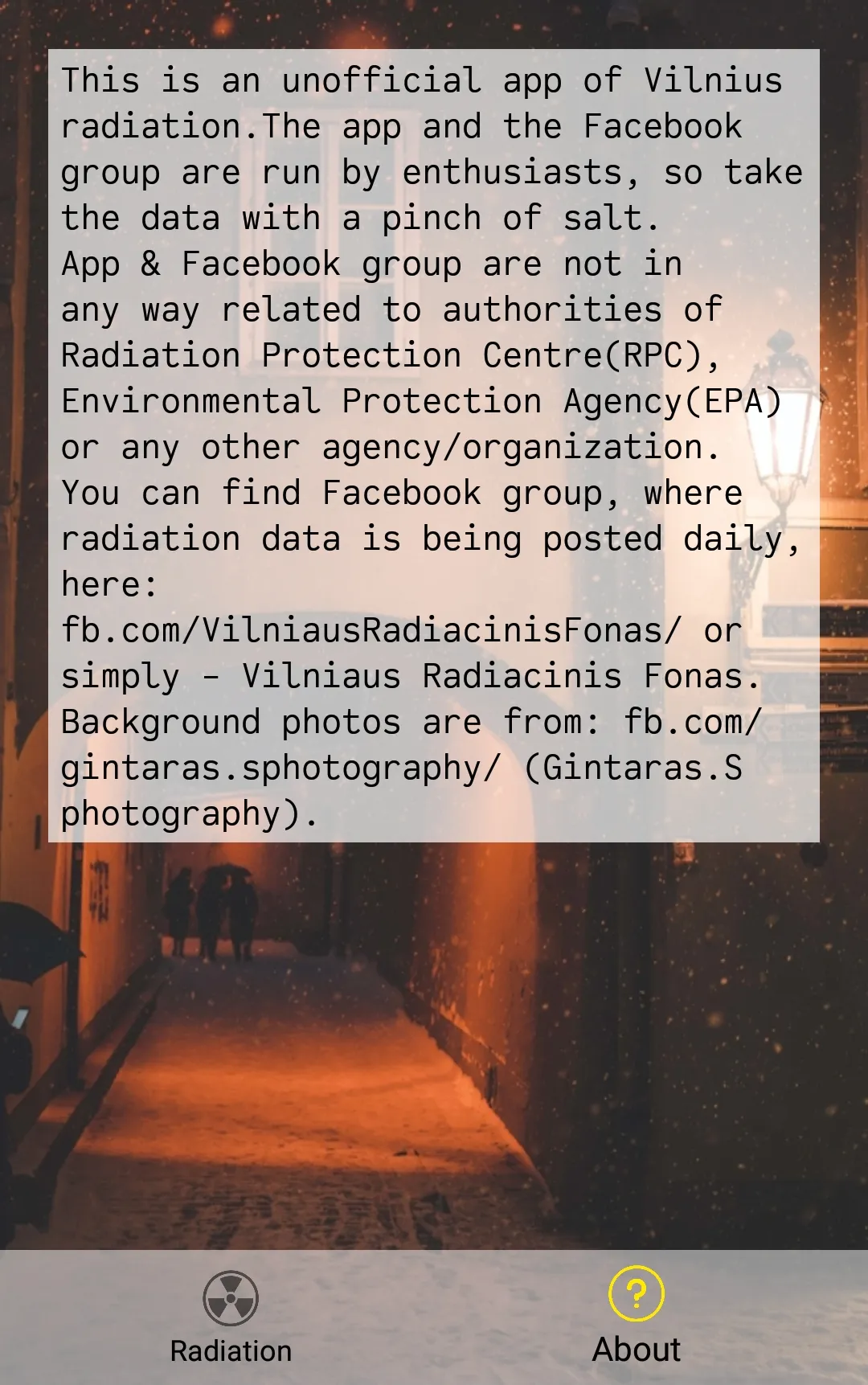 Vilnius Radiation | Indus Appstore | Screenshot