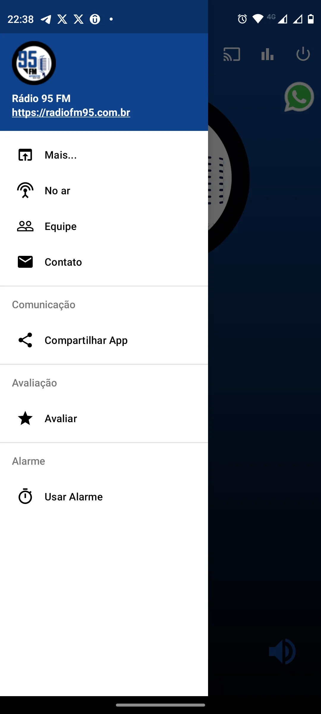 Rádio 95 FM | Indus Appstore | Screenshot