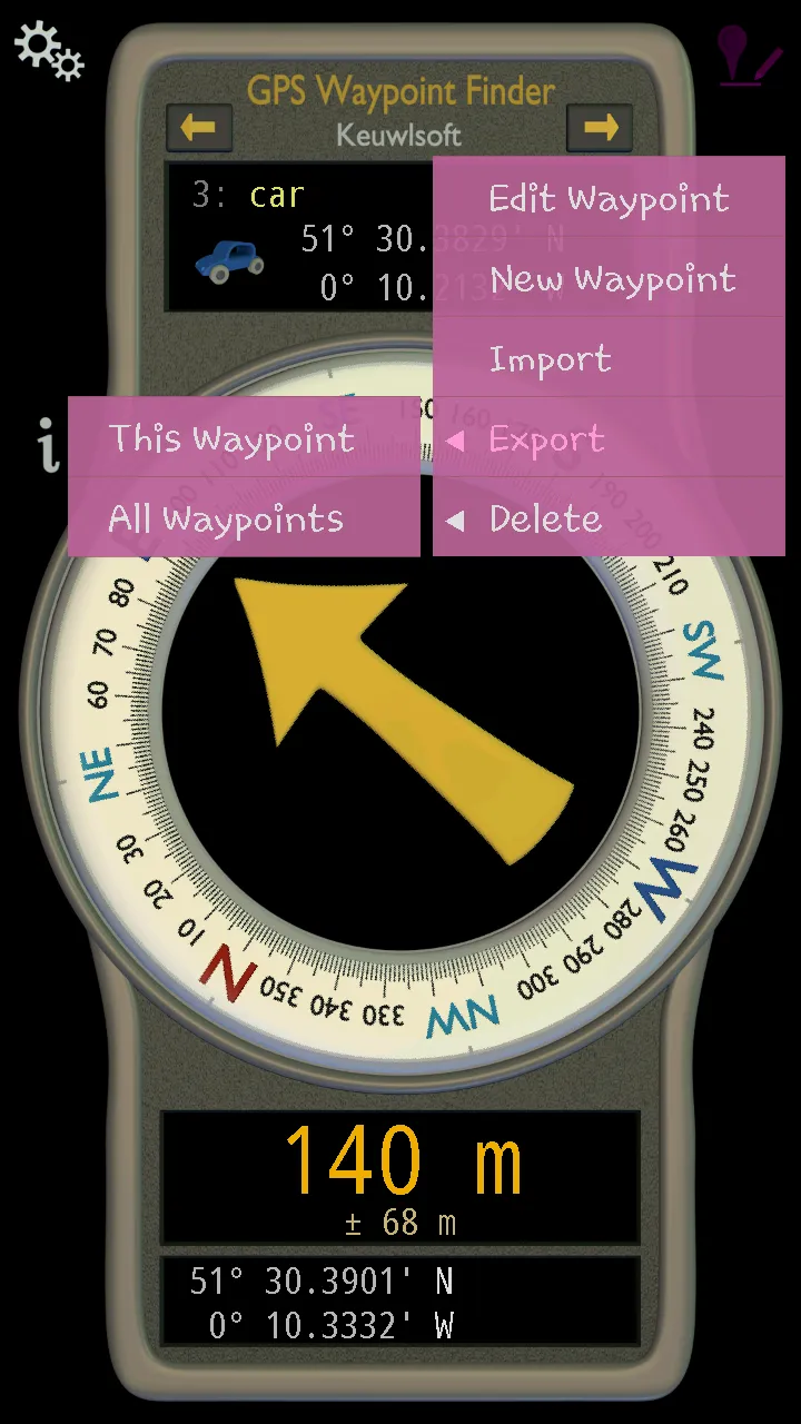 GPS Waypoint Finder | Indus Appstore | Screenshot