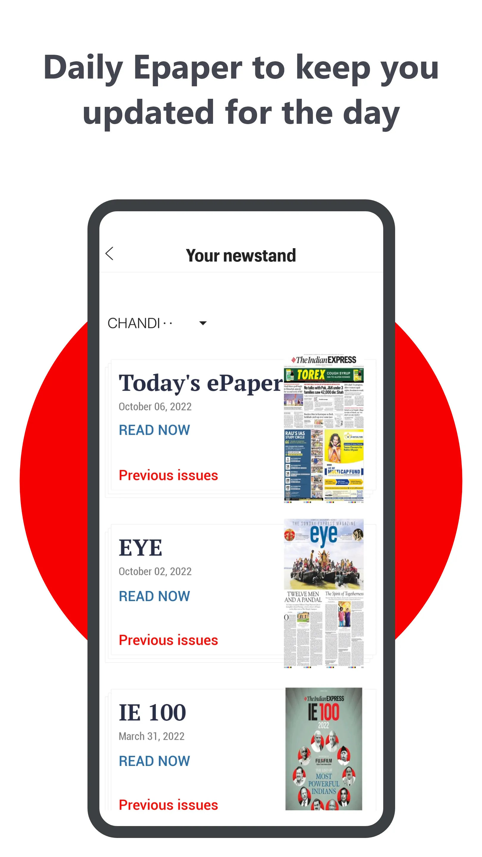 Indian Express News + Epaper | Indus Appstore | Screenshot