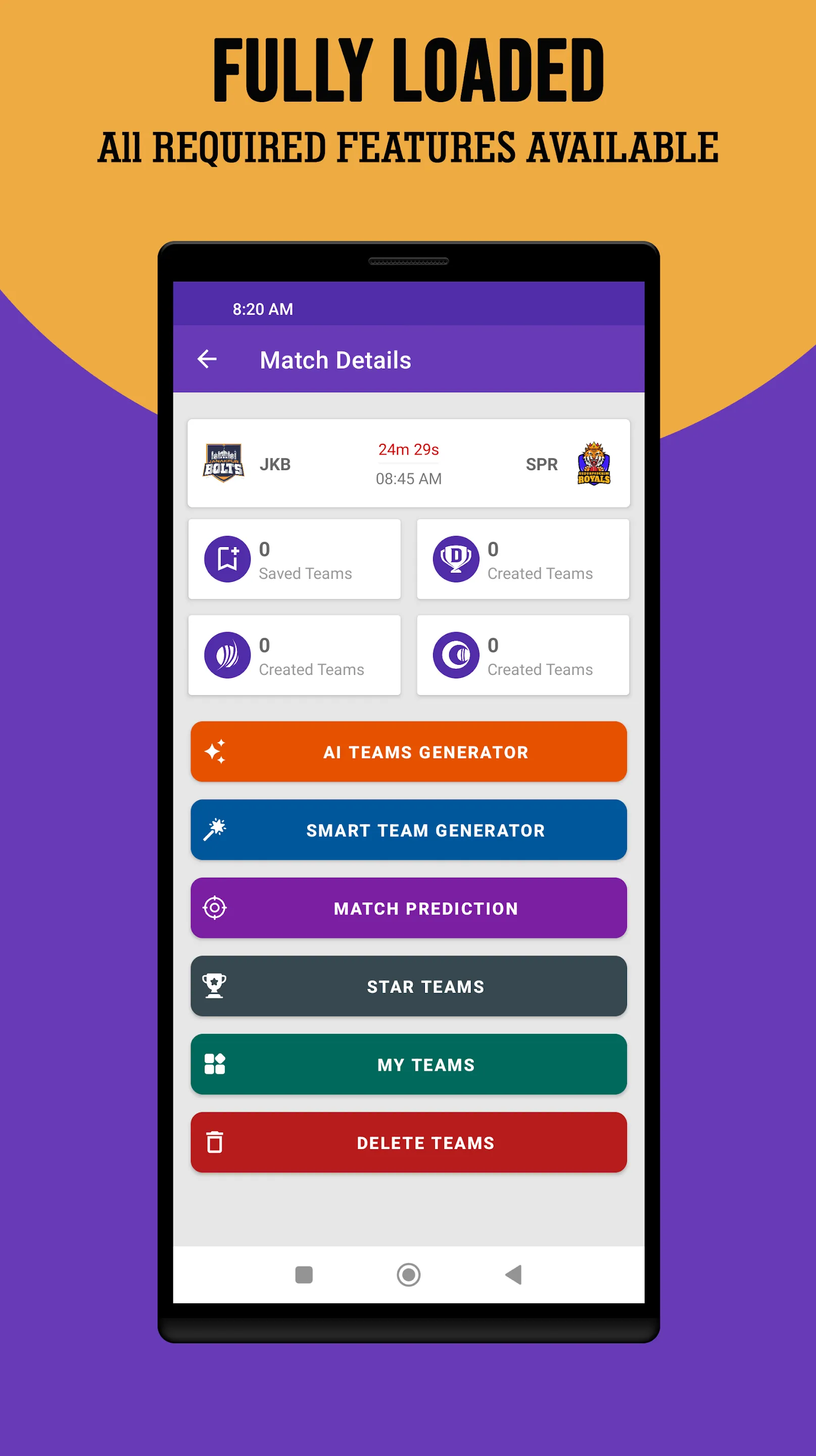 STAR11: Fantasy Team Generator | Indus Appstore | Screenshot