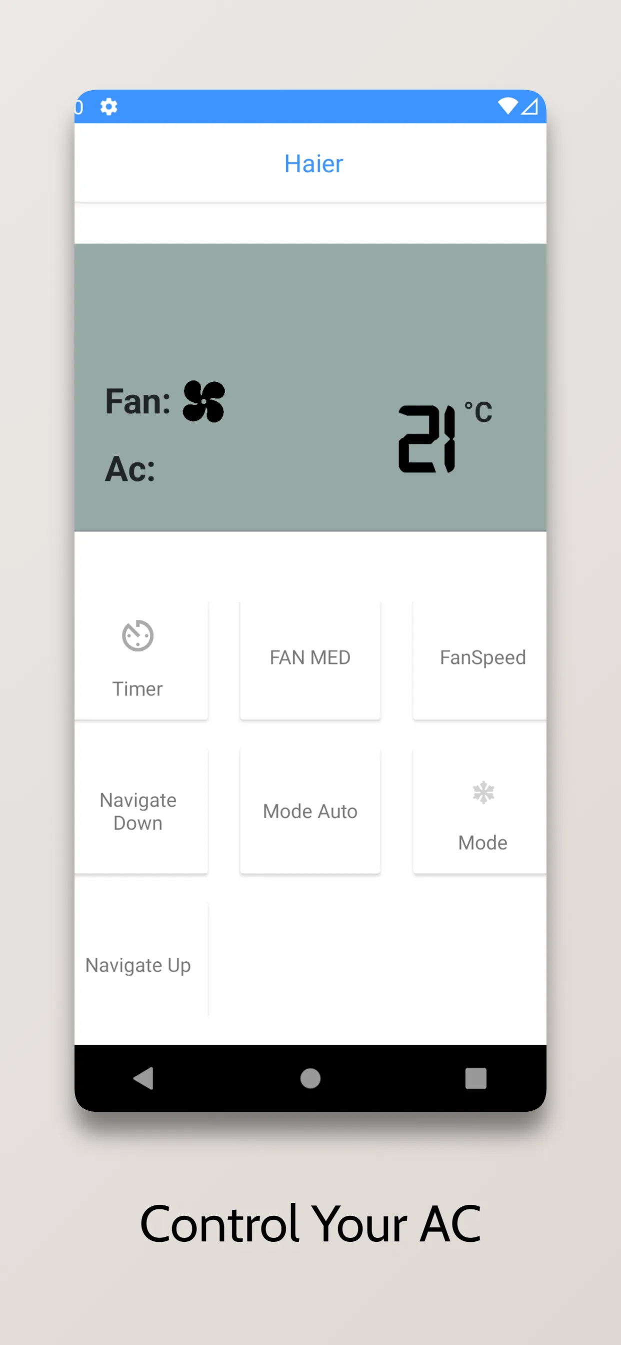 Remote For Haier AC | Indus Appstore | Screenshot