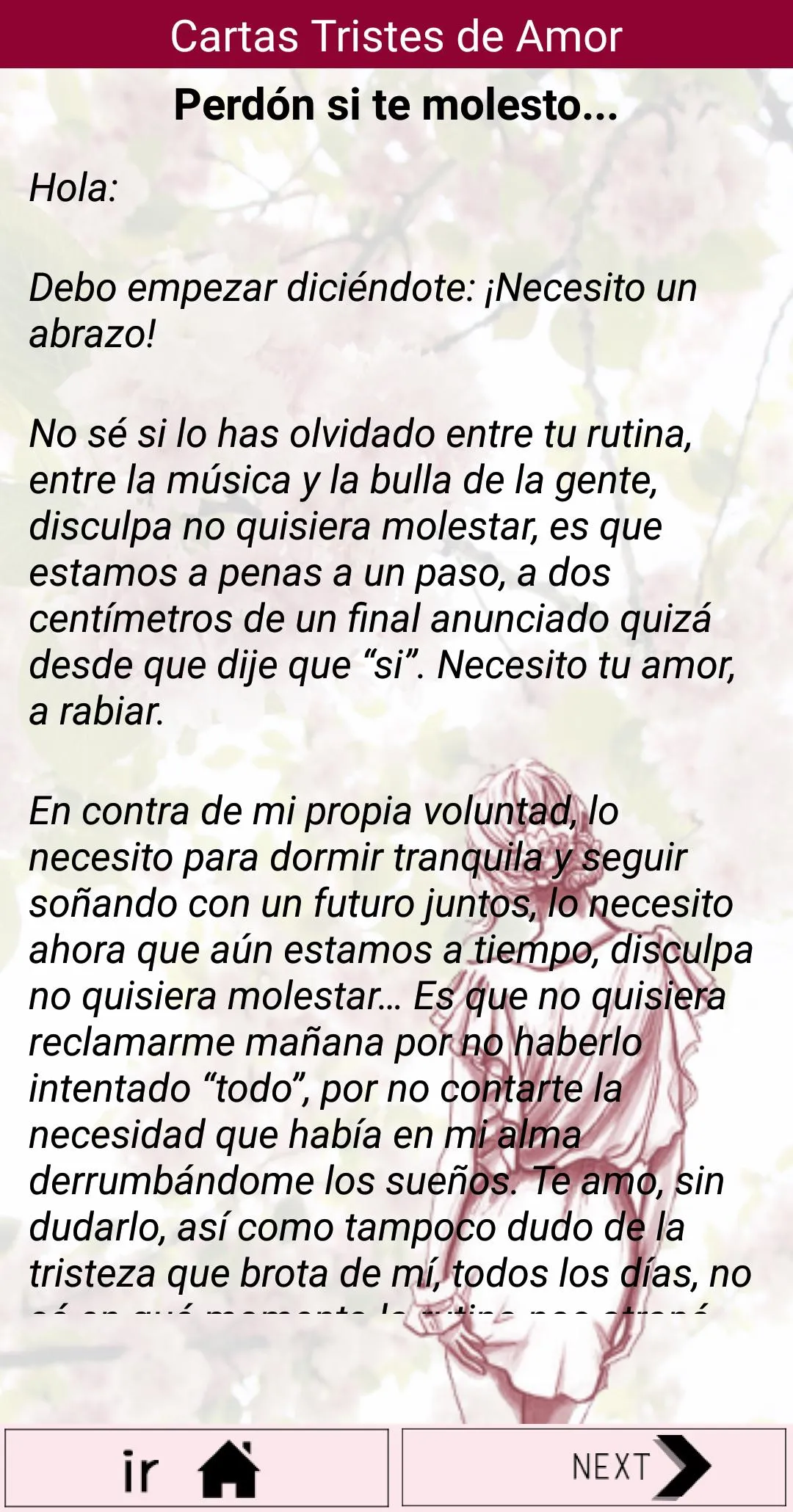 Cartas Tristes de Amor | Indus Appstore | Screenshot