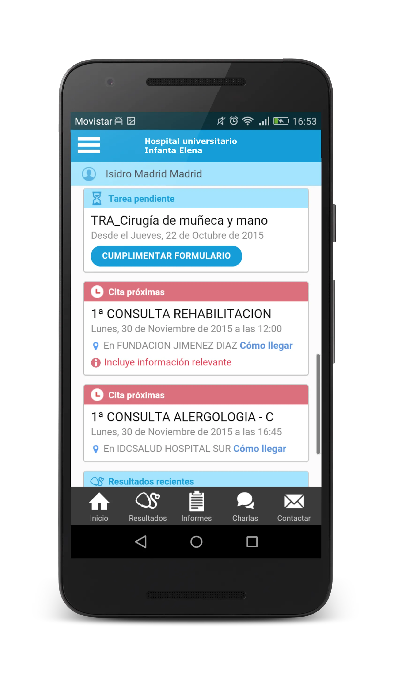 Hospital U. Infanta Elena | Indus Appstore | Screenshot