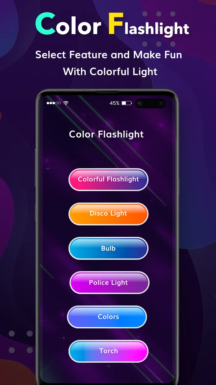 Color Flashlight : Color Torch | Indus Appstore | Screenshot