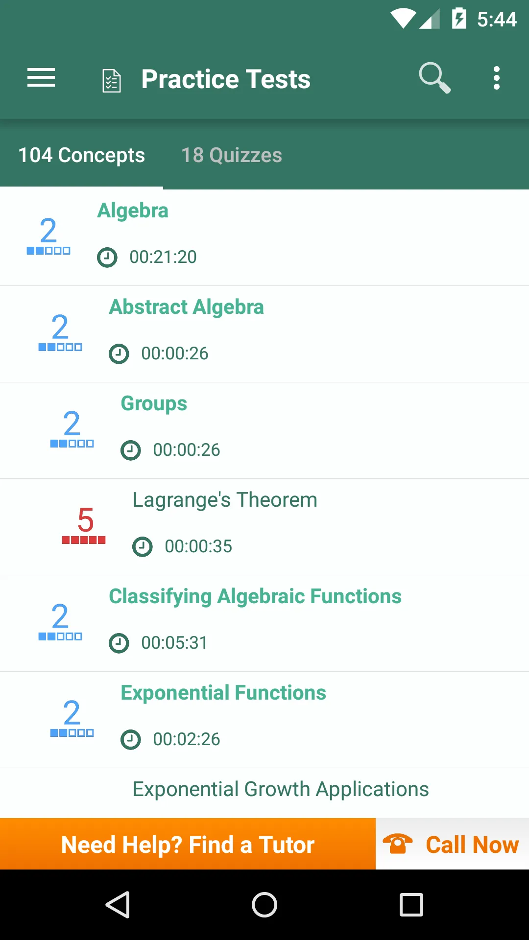 GRE Subject Test Math Practice | Indus Appstore | Screenshot