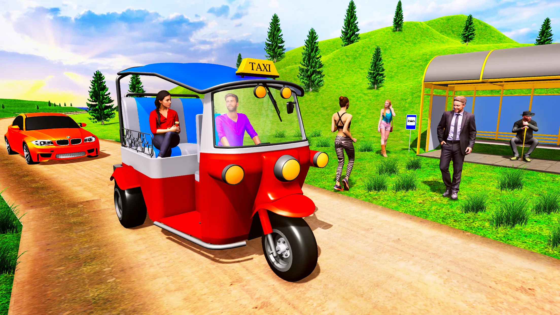 Tuk Tuk Auto Rickshaw Game | Indus Appstore | Screenshot