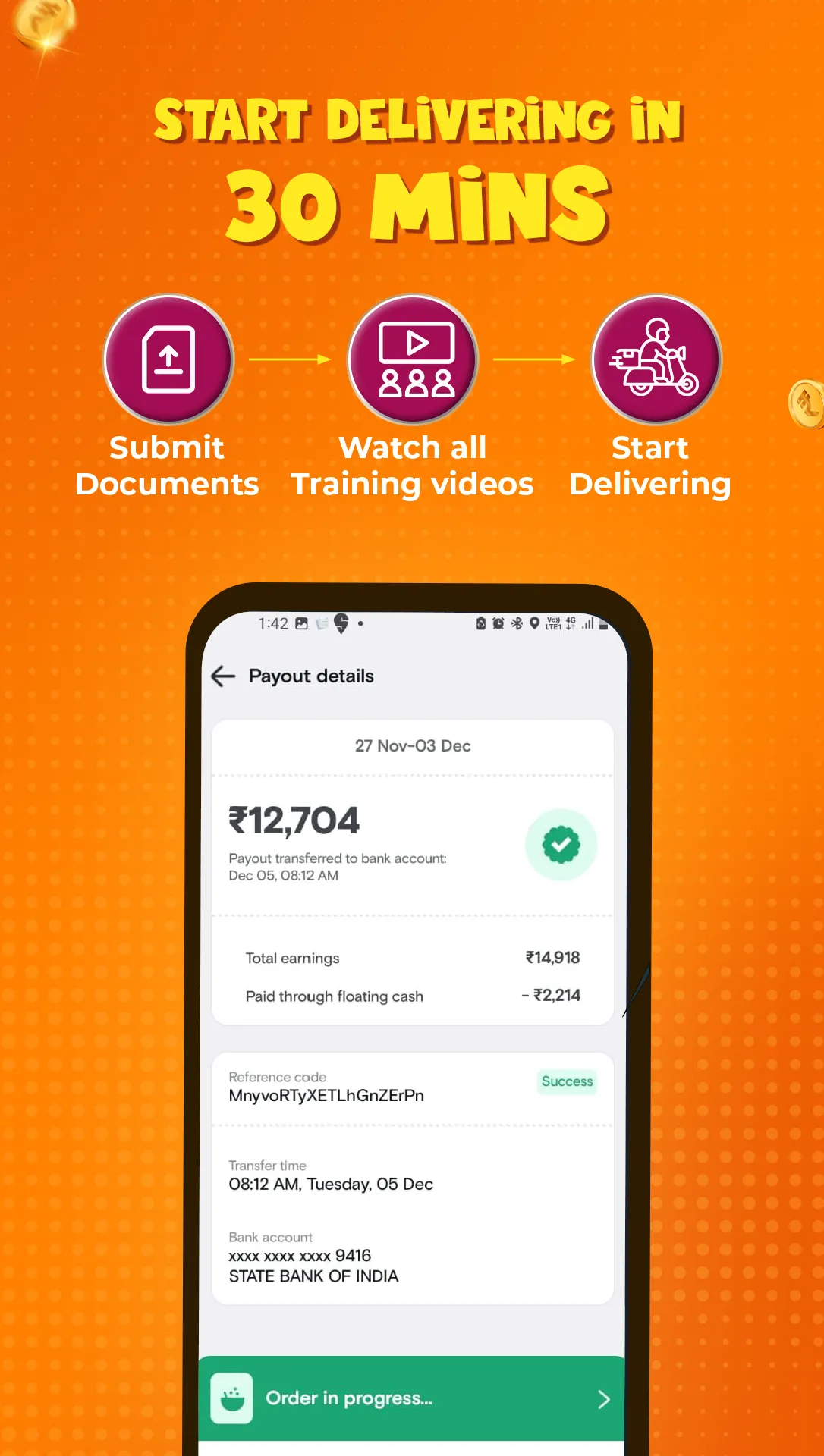 Swiggy Delivery Partner App | Indus Appstore | Screenshot