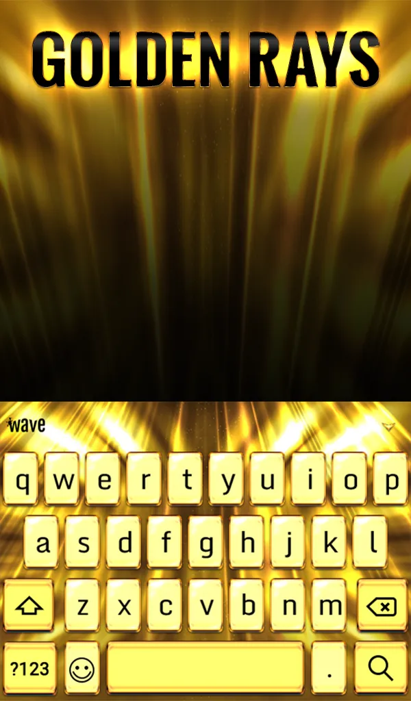 Golden Rays Animated Keyboard | Indus Appstore | Screenshot