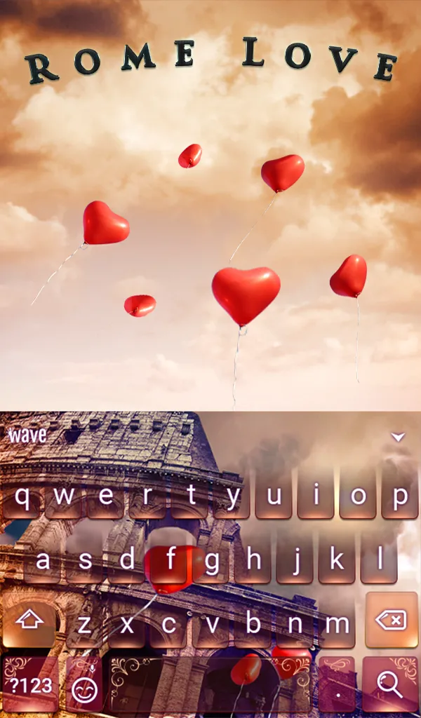 Rome Love Keyboard & Wallpaper | Indus Appstore | Screenshot