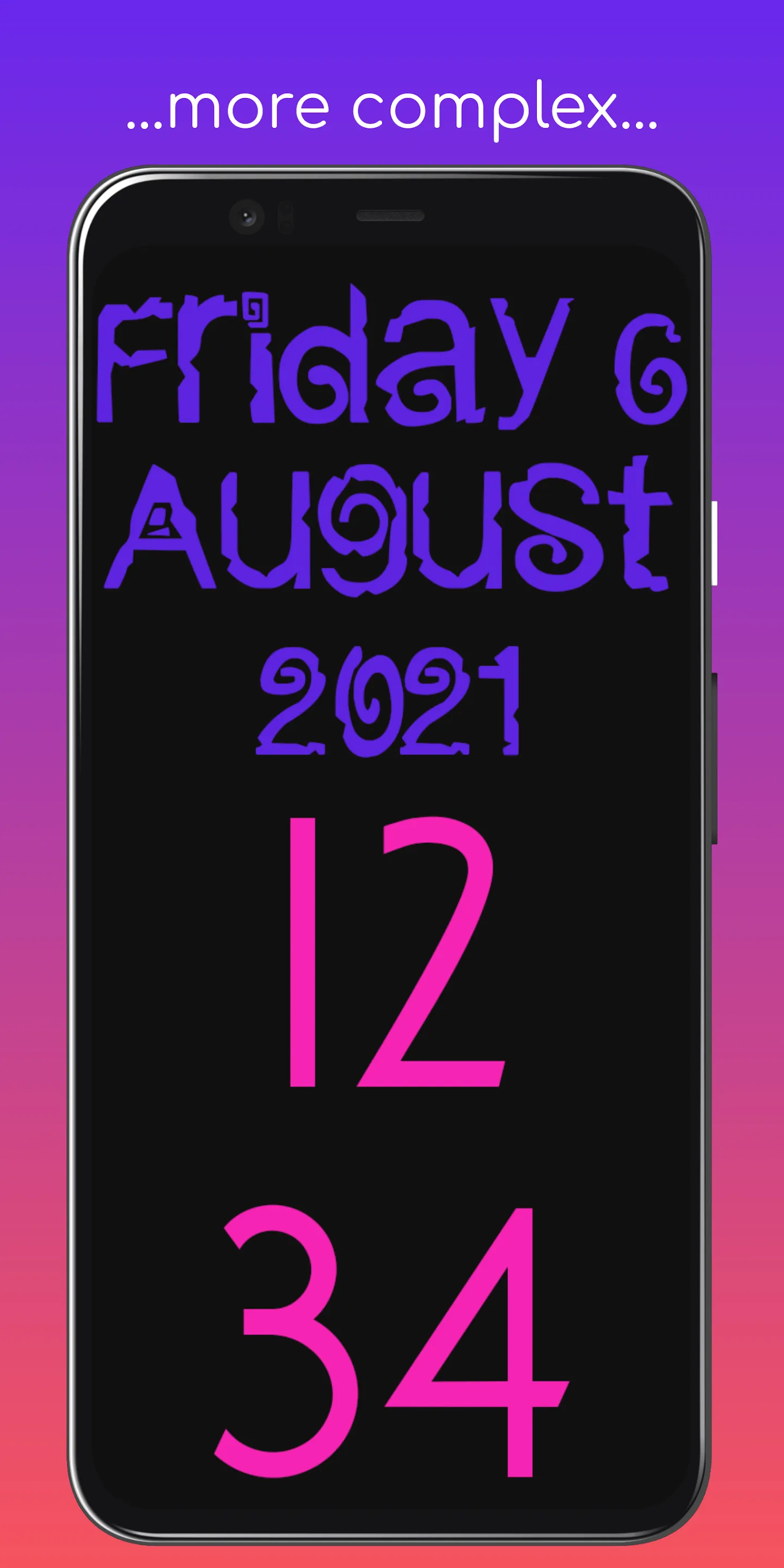 Fullscreen Clock | Indus Appstore | Screenshot