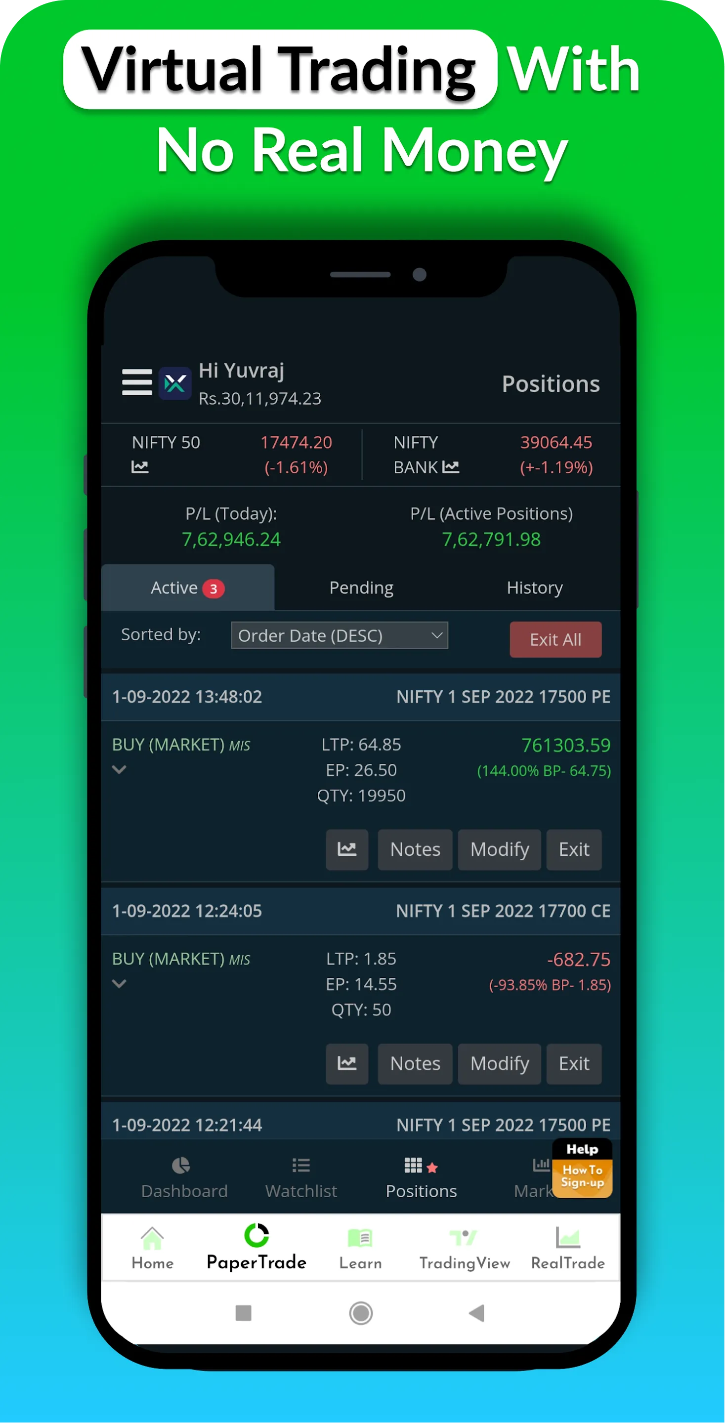 Virtual Trader: Paper Trading | Indus Appstore | Screenshot