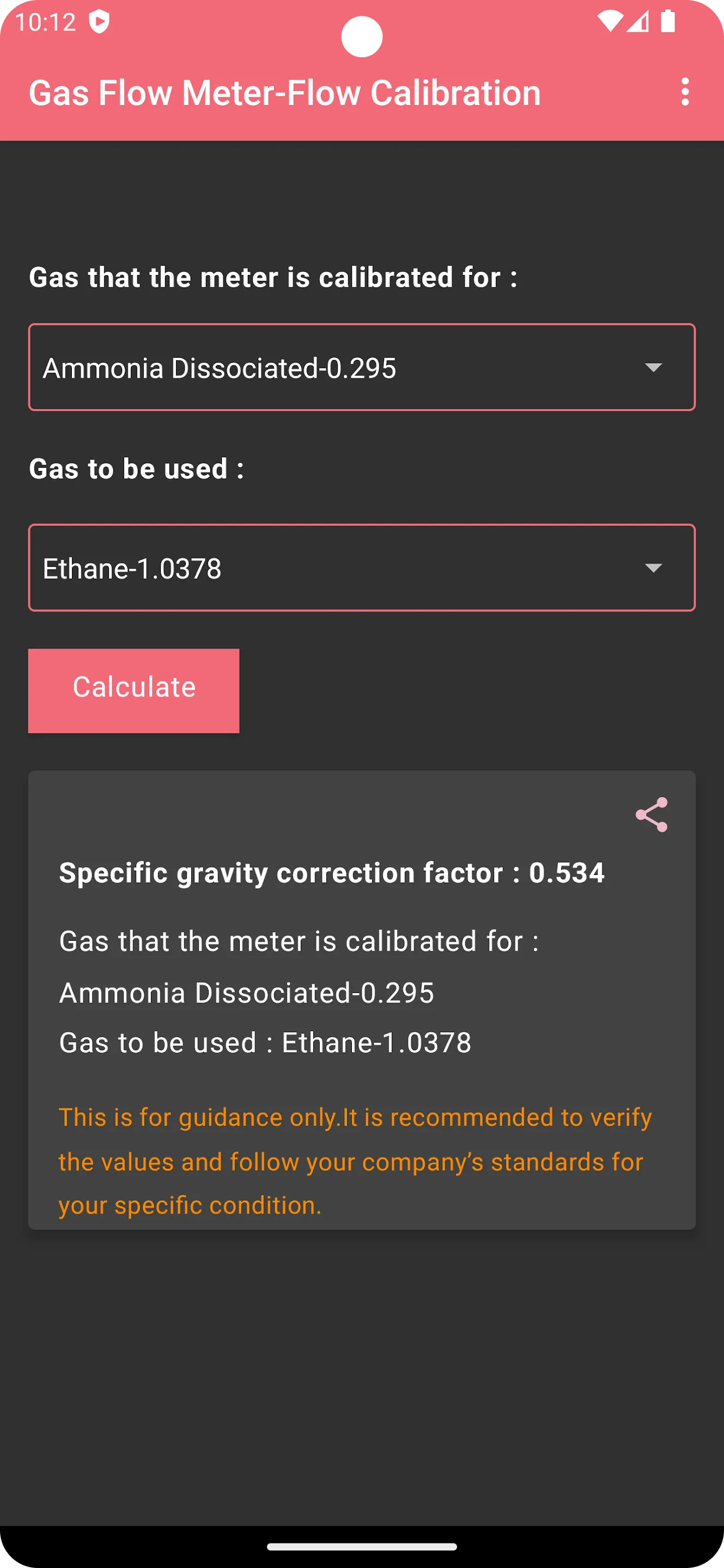 Gas Flow Meter - Calibration | Indus Appstore | Screenshot