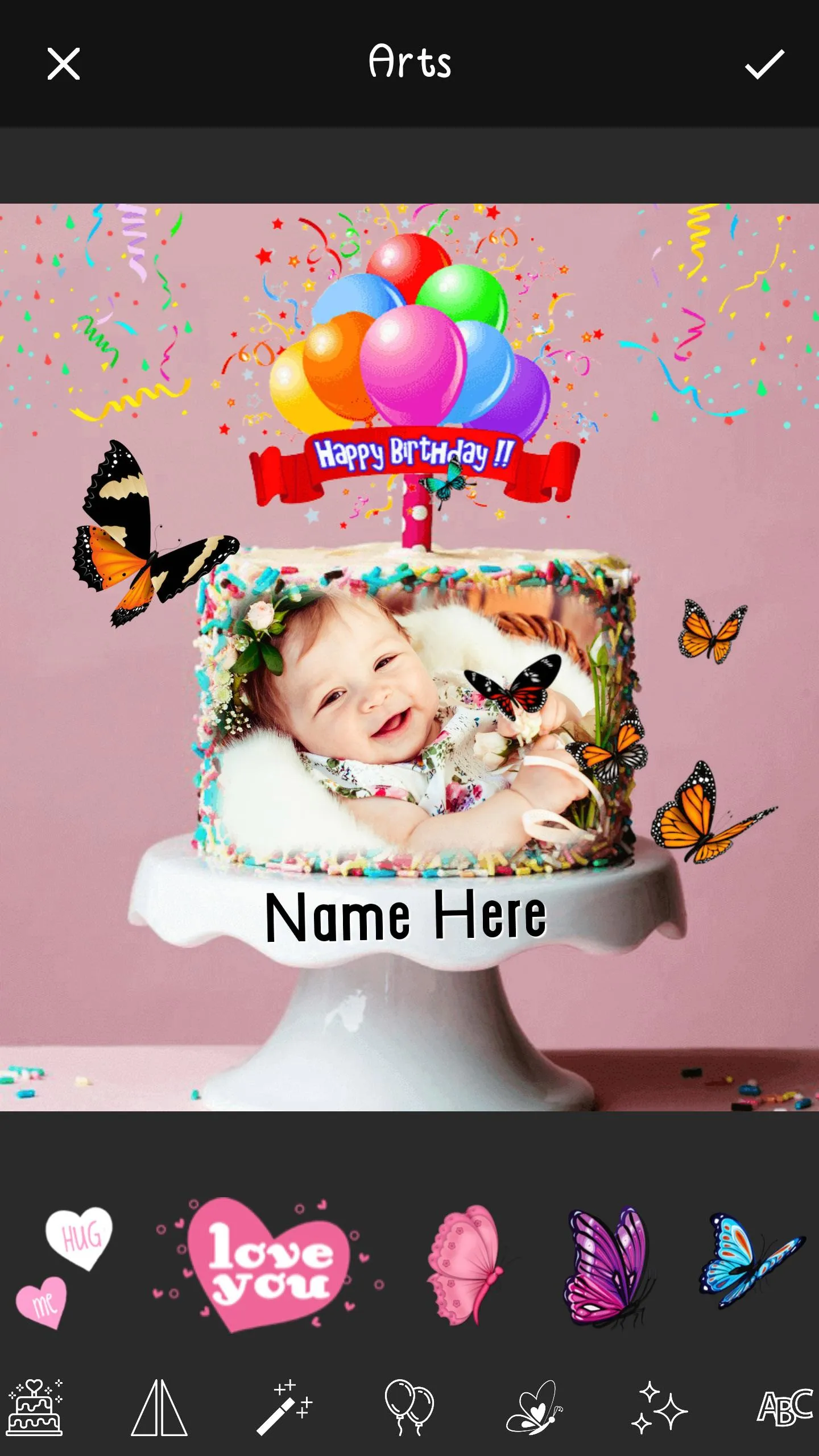 Name Picture on Birthday Cake | Indus Appstore | Screenshot