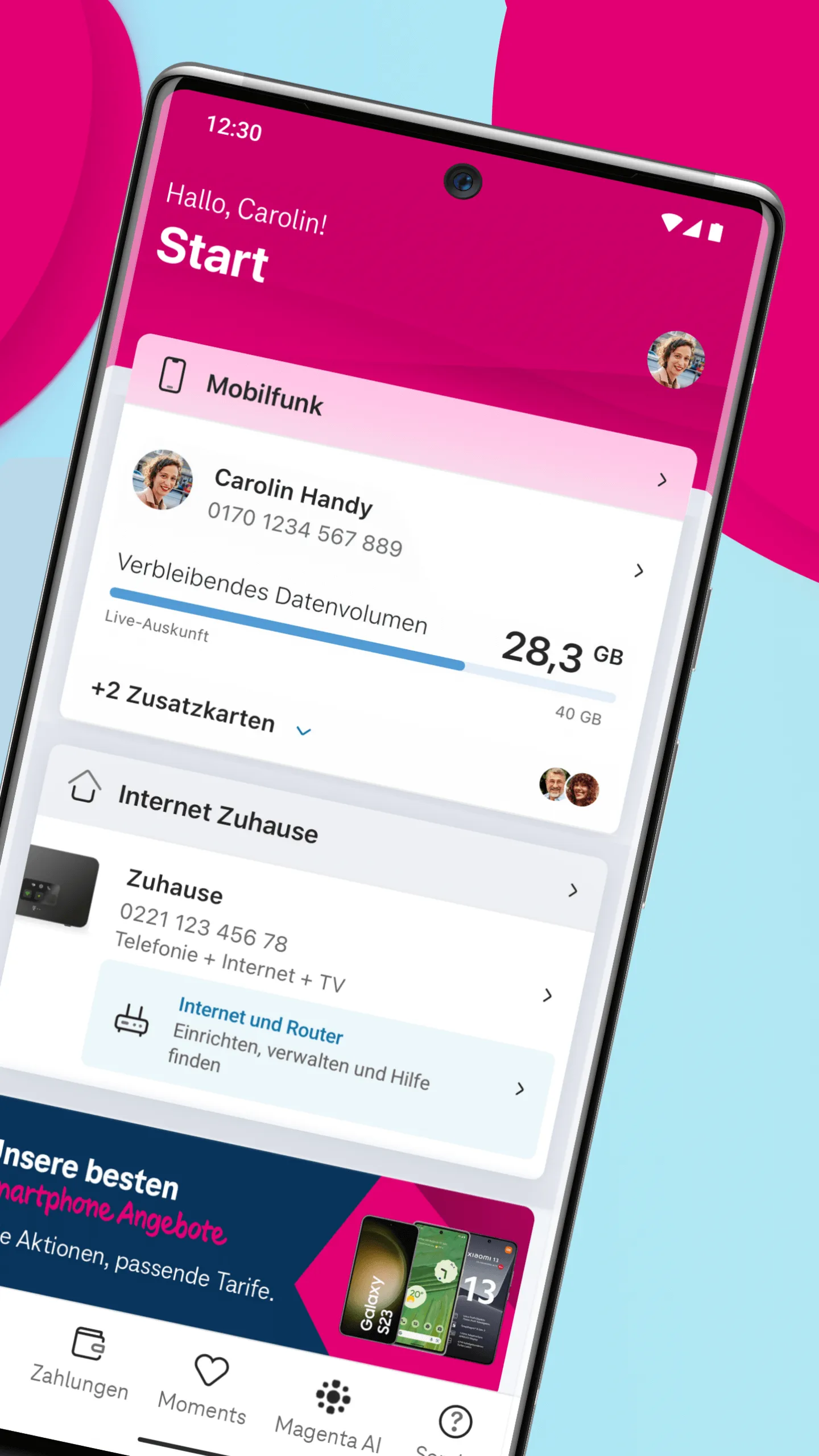 MeinMagenta: Handy & Festnetz | Indus Appstore | Screenshot