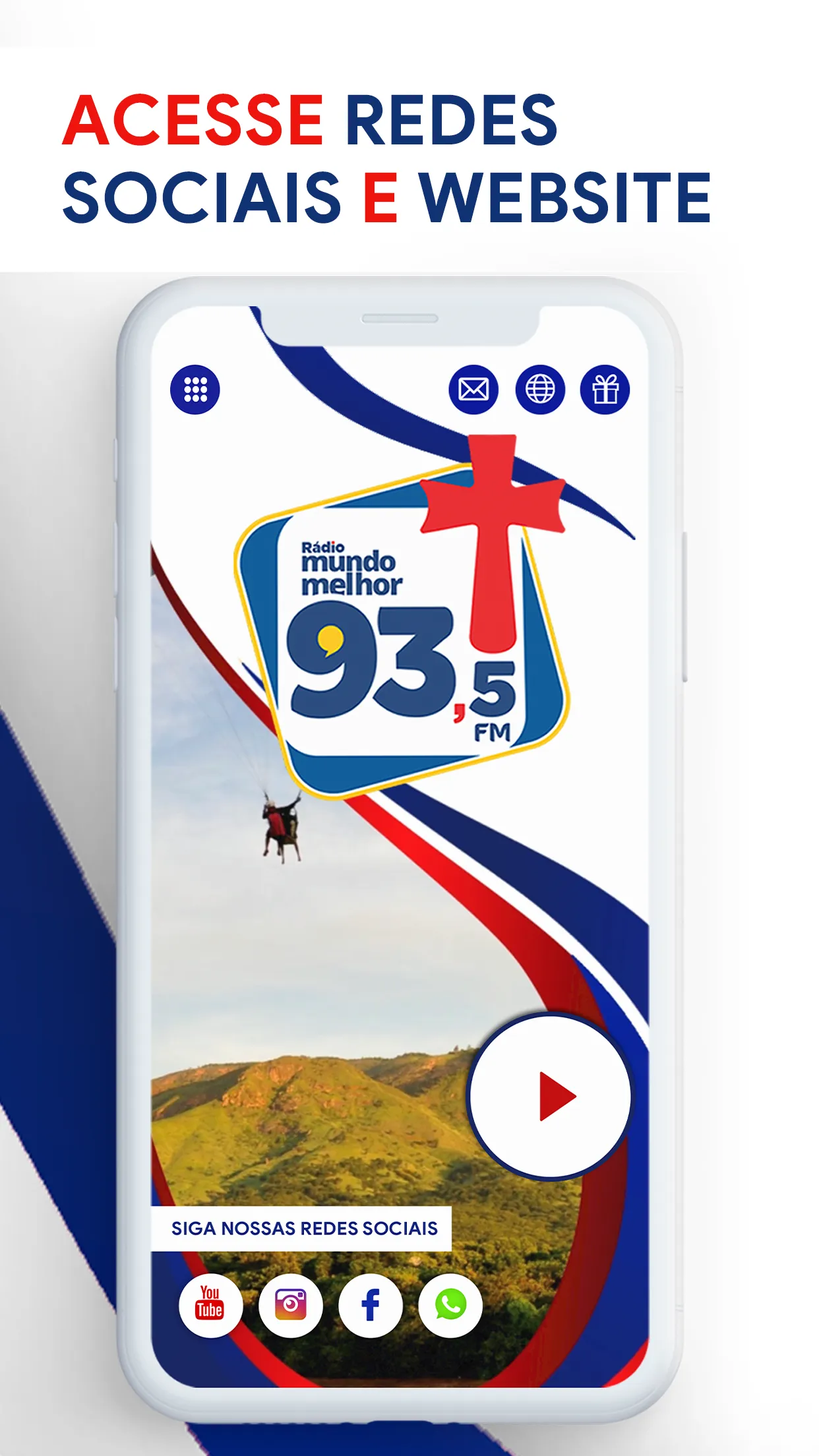 Rádio Mundo Melhor 93FM e 97FM | Indus Appstore | Screenshot