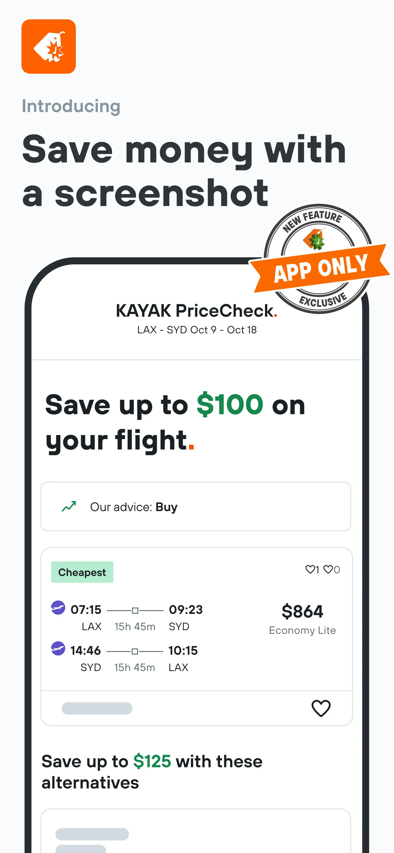 KAYAK: Flights, Hotels & Cars | Indus Appstore | Screenshot