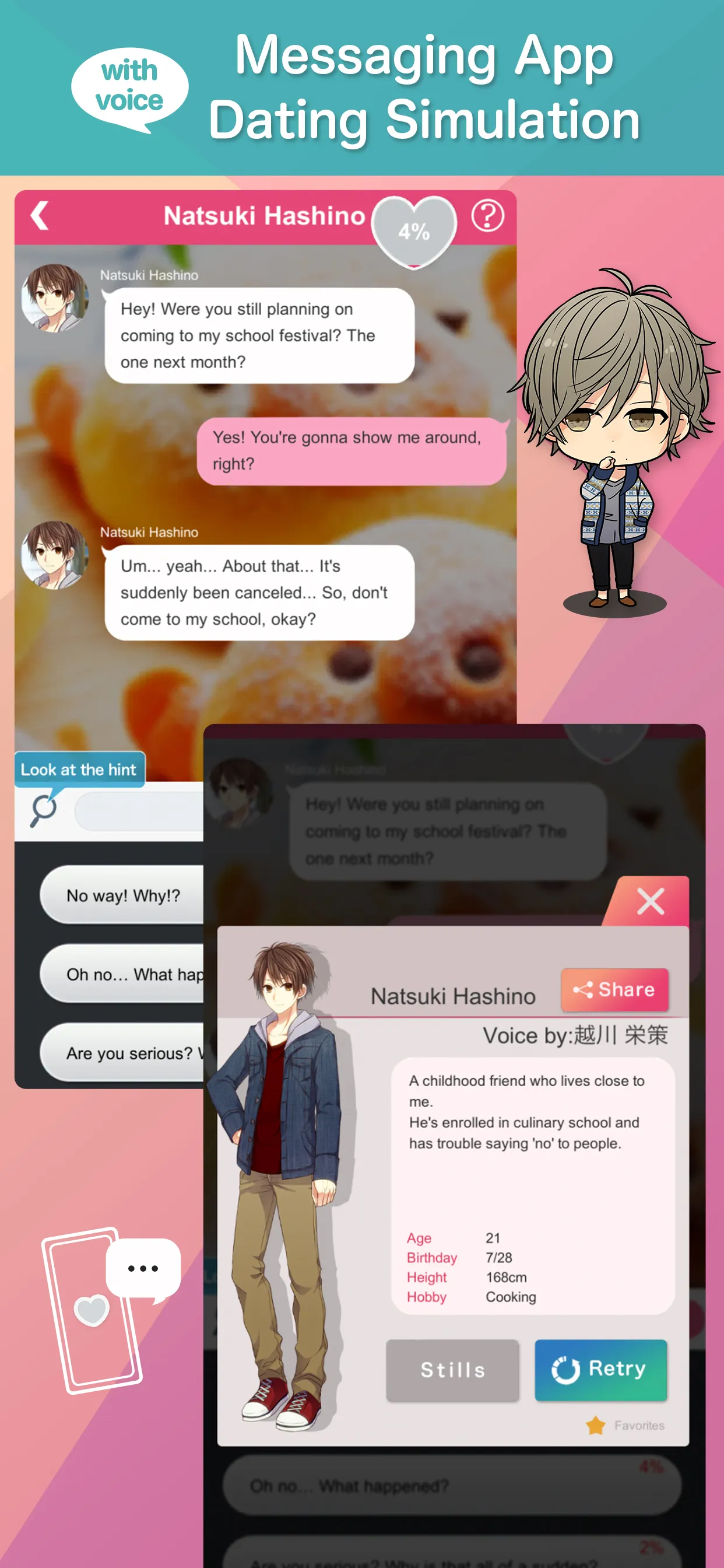 Otome Chat Connection | Indus Appstore | Screenshot