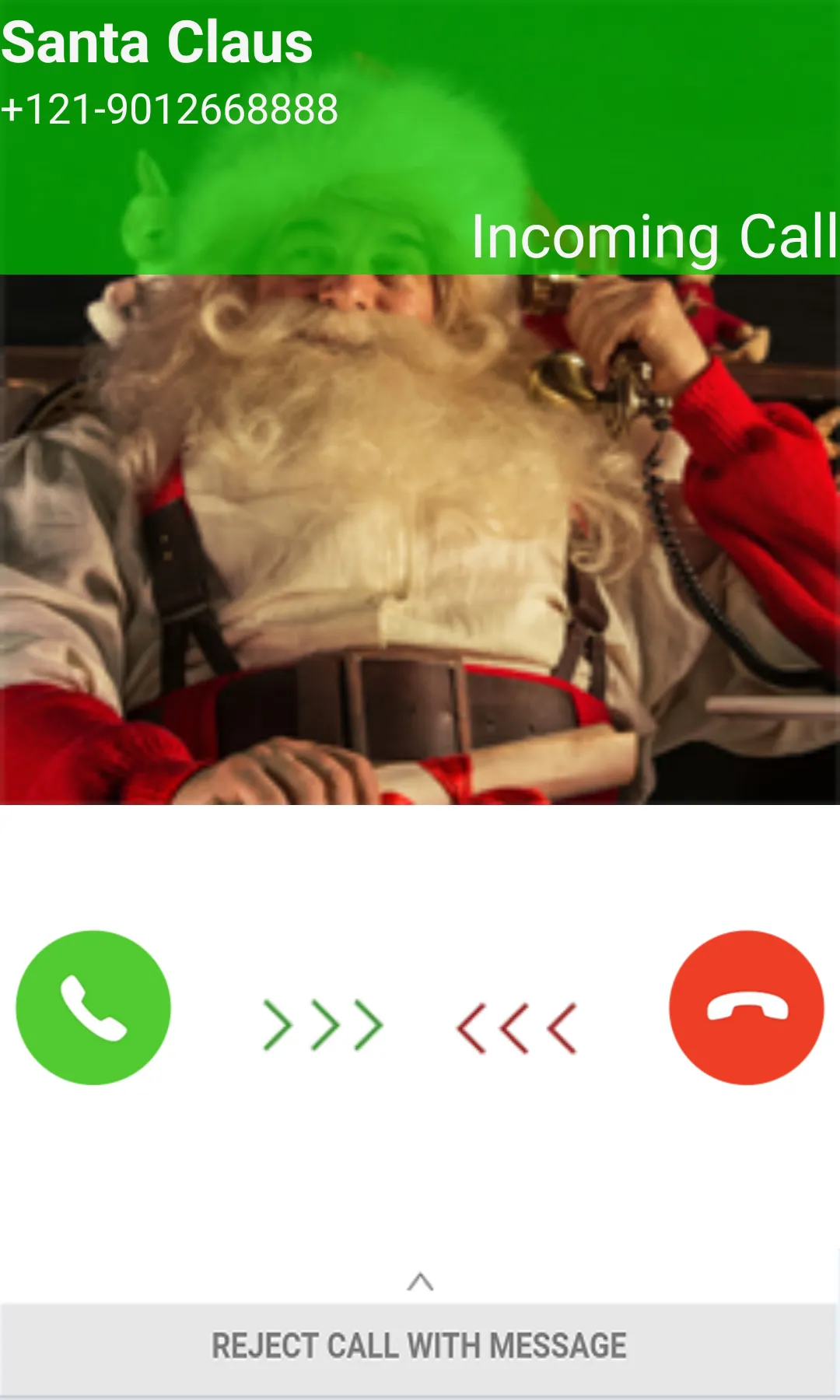 Fake Call Santa Claus - Video  | Indus Appstore | Screenshot