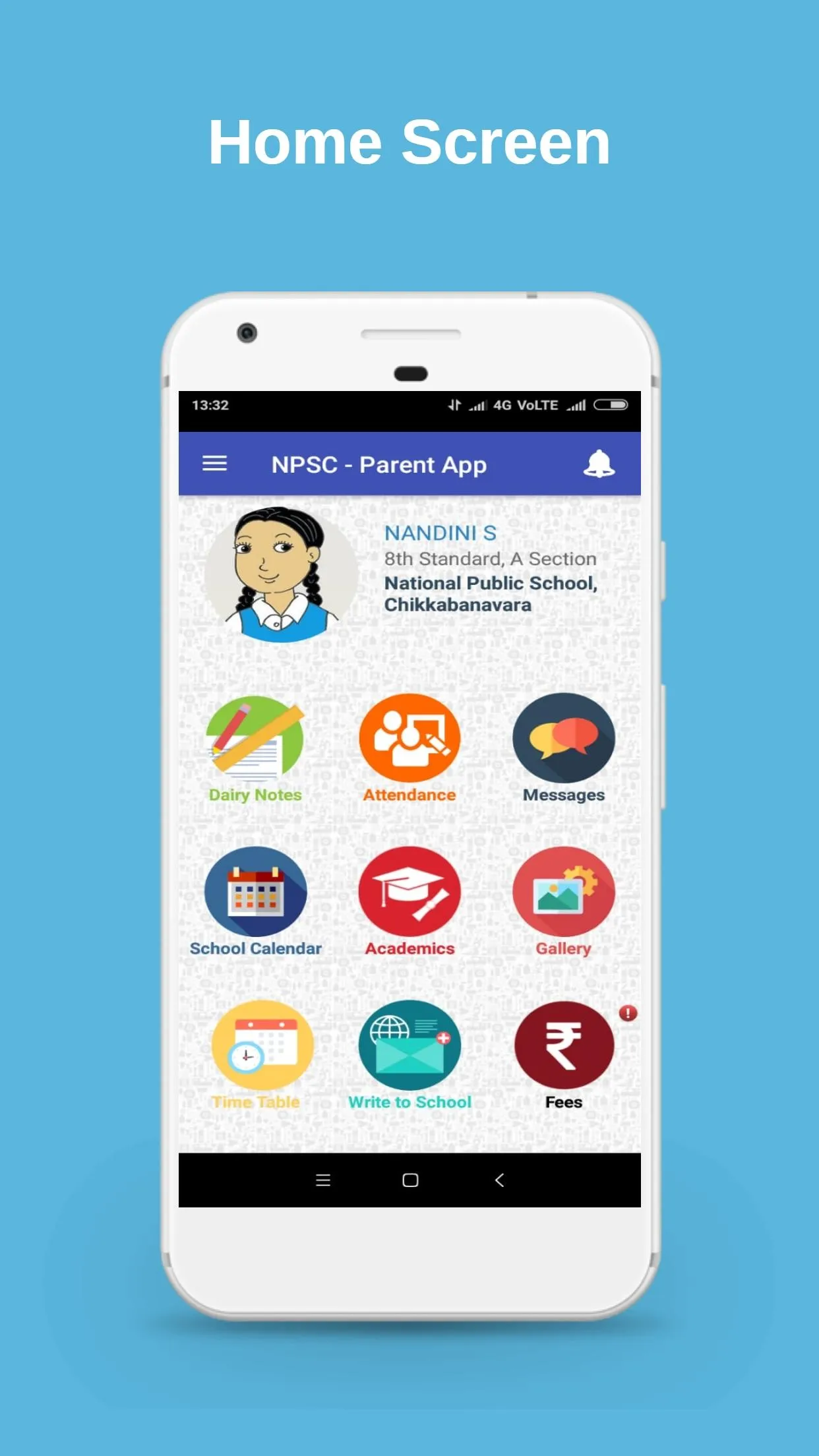 NPS Chikkabanavara Parent App | Indus Appstore | Screenshot