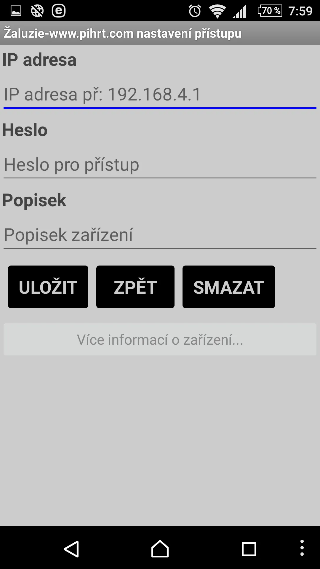 Žaluzie pihrt.com | Indus Appstore | Screenshot